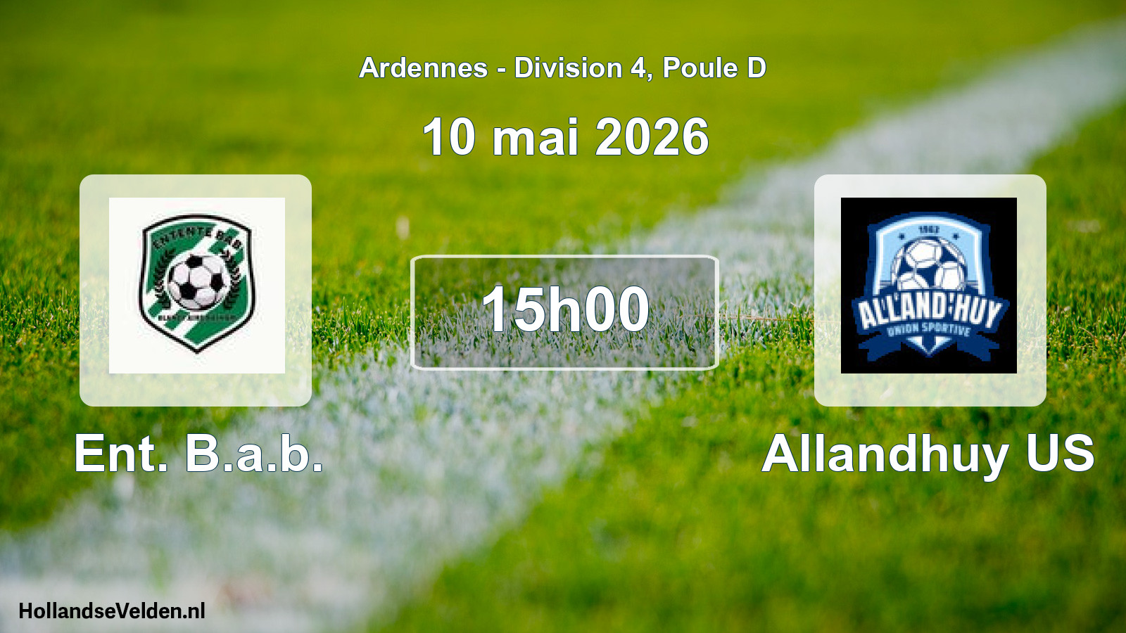 Match programmé: Ent. B.a.b. - Allandhuy US (10 mai 2026)