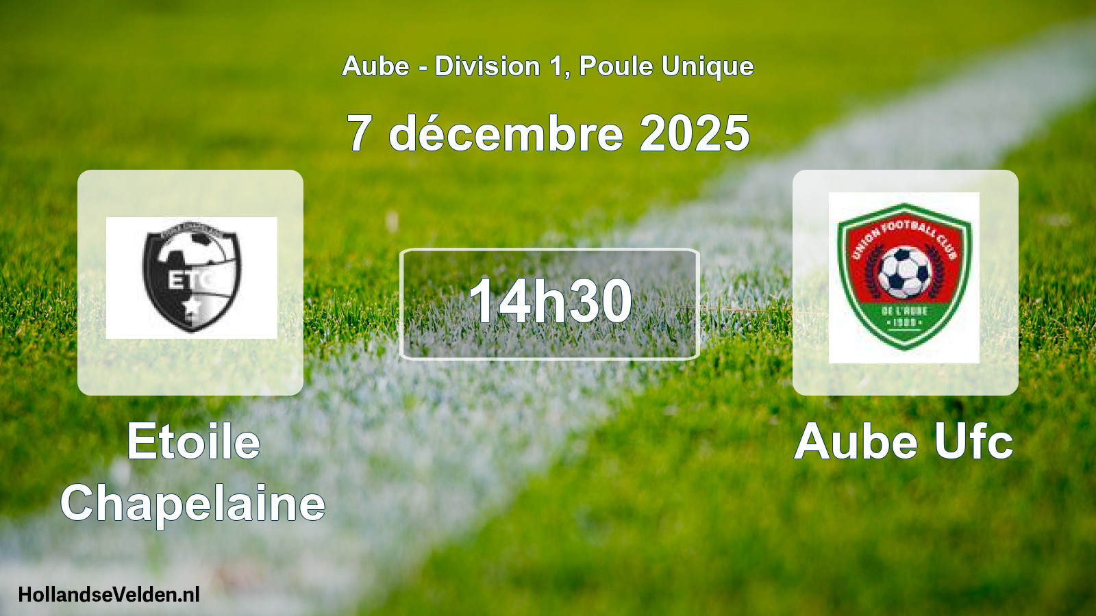 Geplande wedstrijd: Etoile Chapelaine - Aube Ufc (7 december 2025)