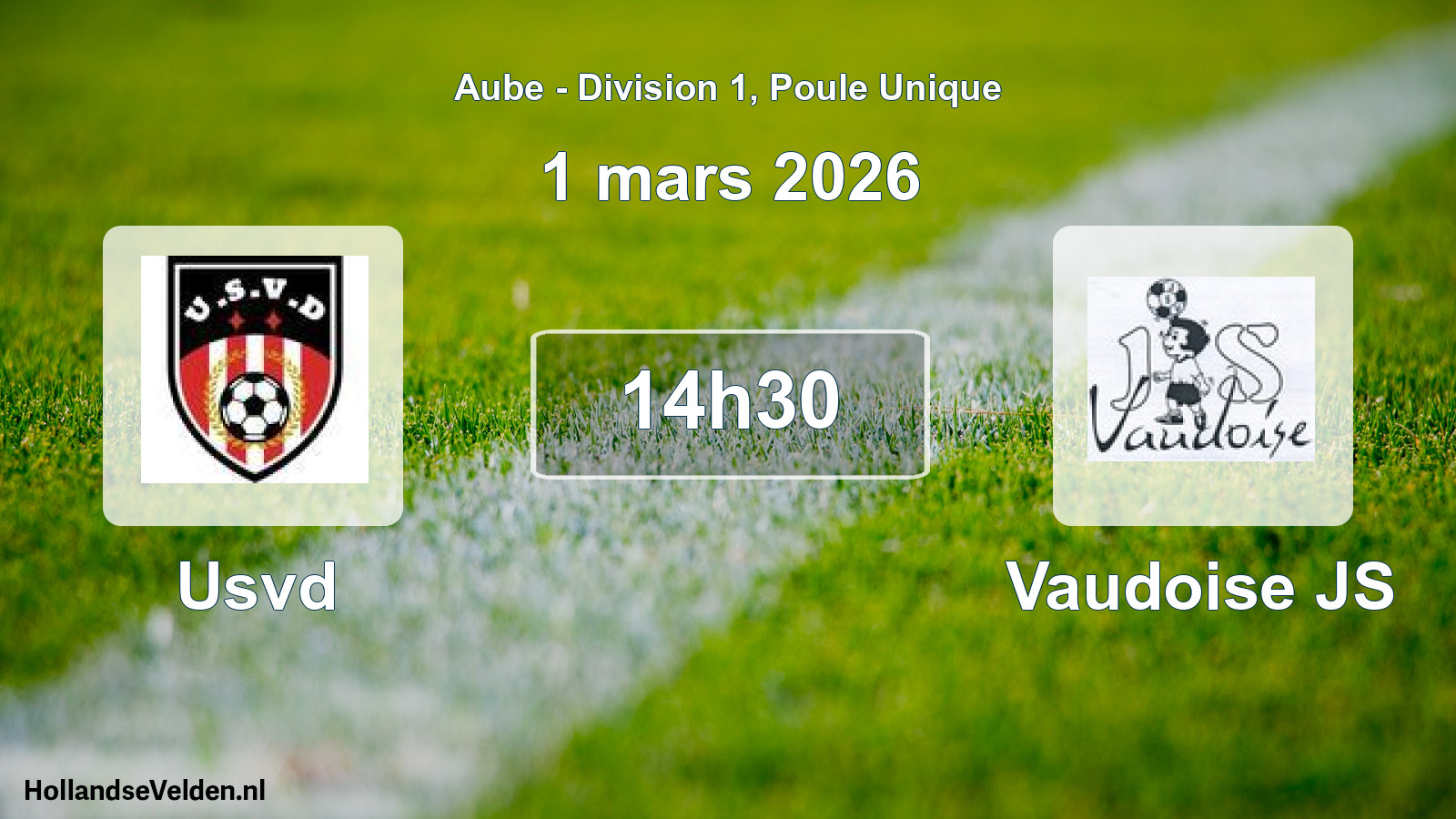 Geplande wedstrijd: Usvd - Vaudoise JS (1 maart 2026)
