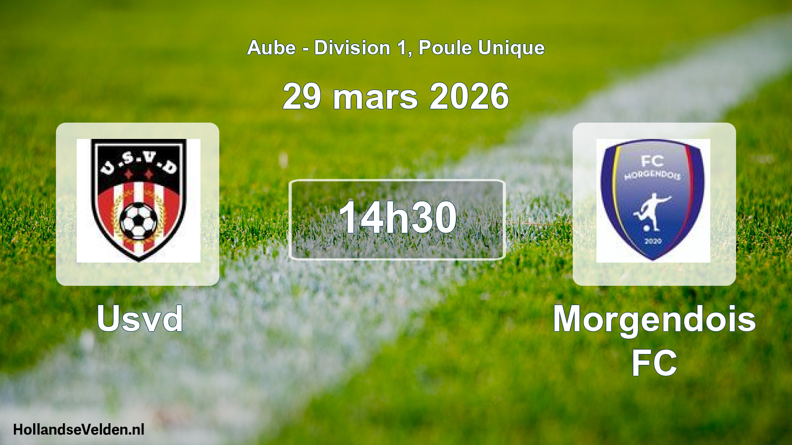 Scheduled Match: Usvd - Morgendois FC (29 March 2026)