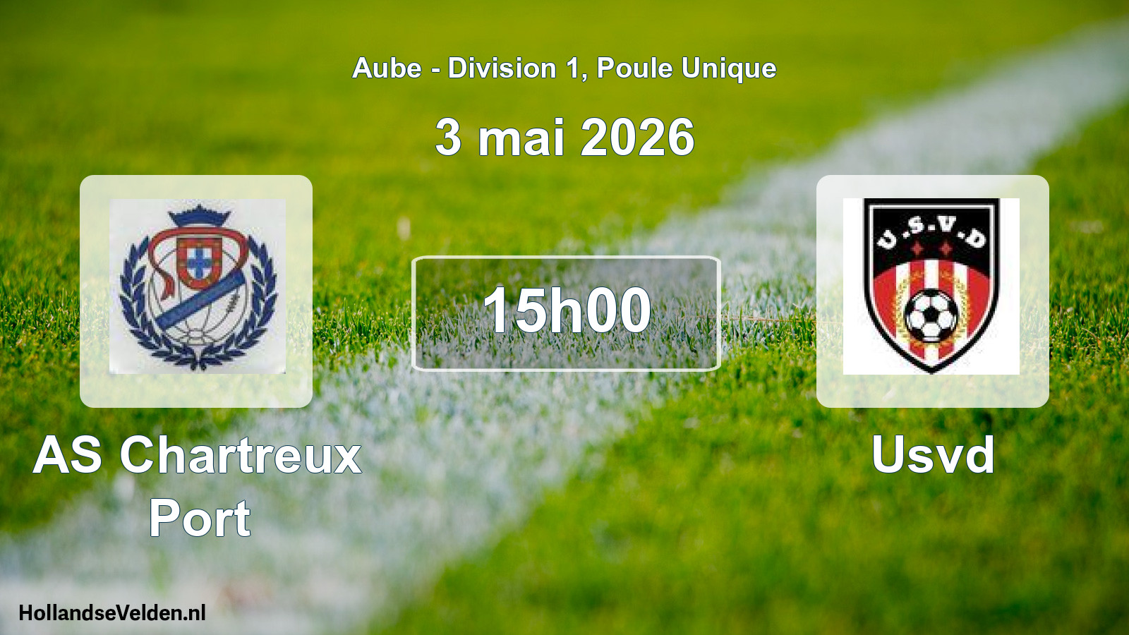 Scheduled Match: AS Chartreux Port - Usvd (3 May 2026)