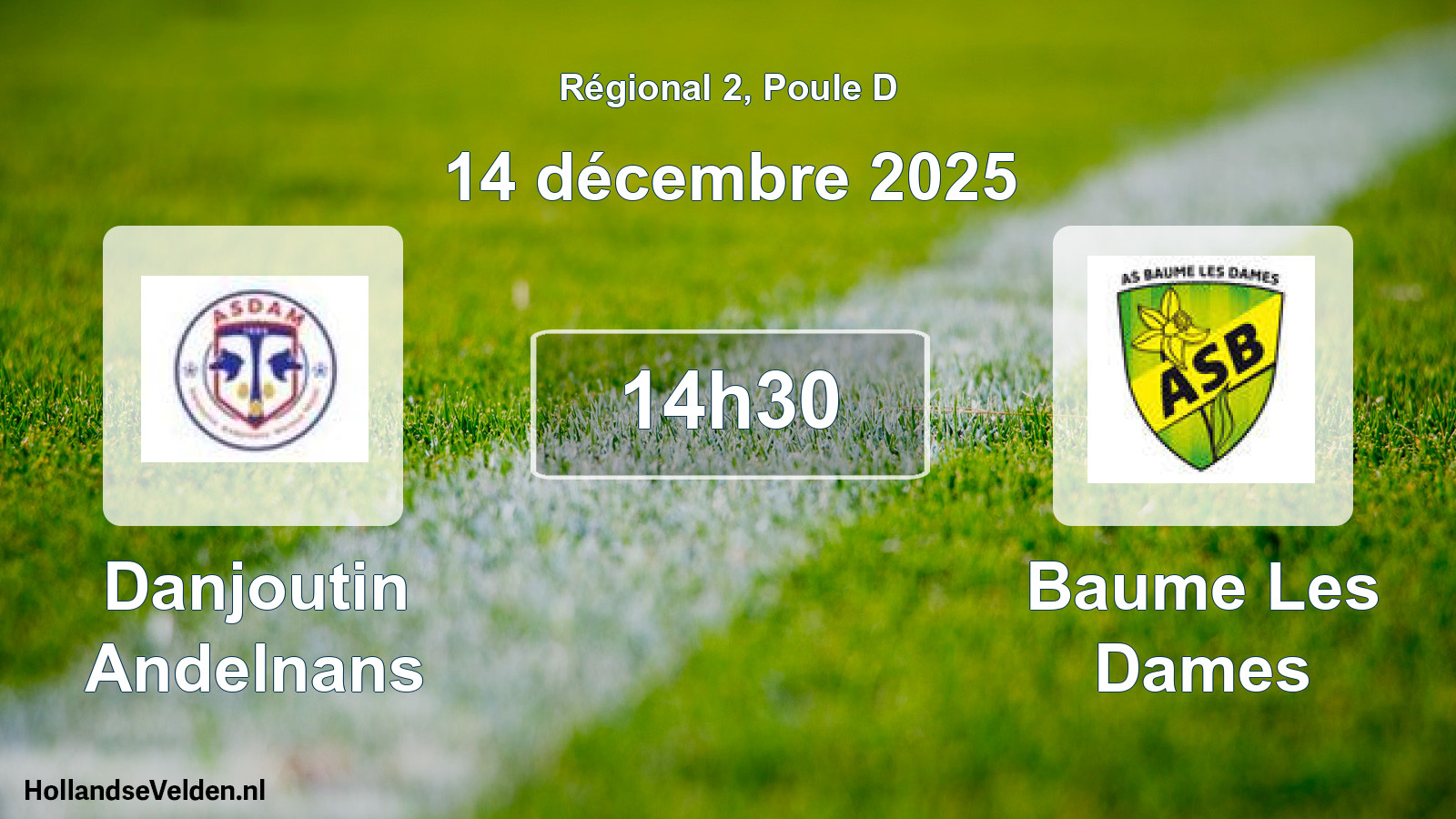 Scheduled Match: Danjoutin Andelnans - Baume Les Dames (14 December 2025)