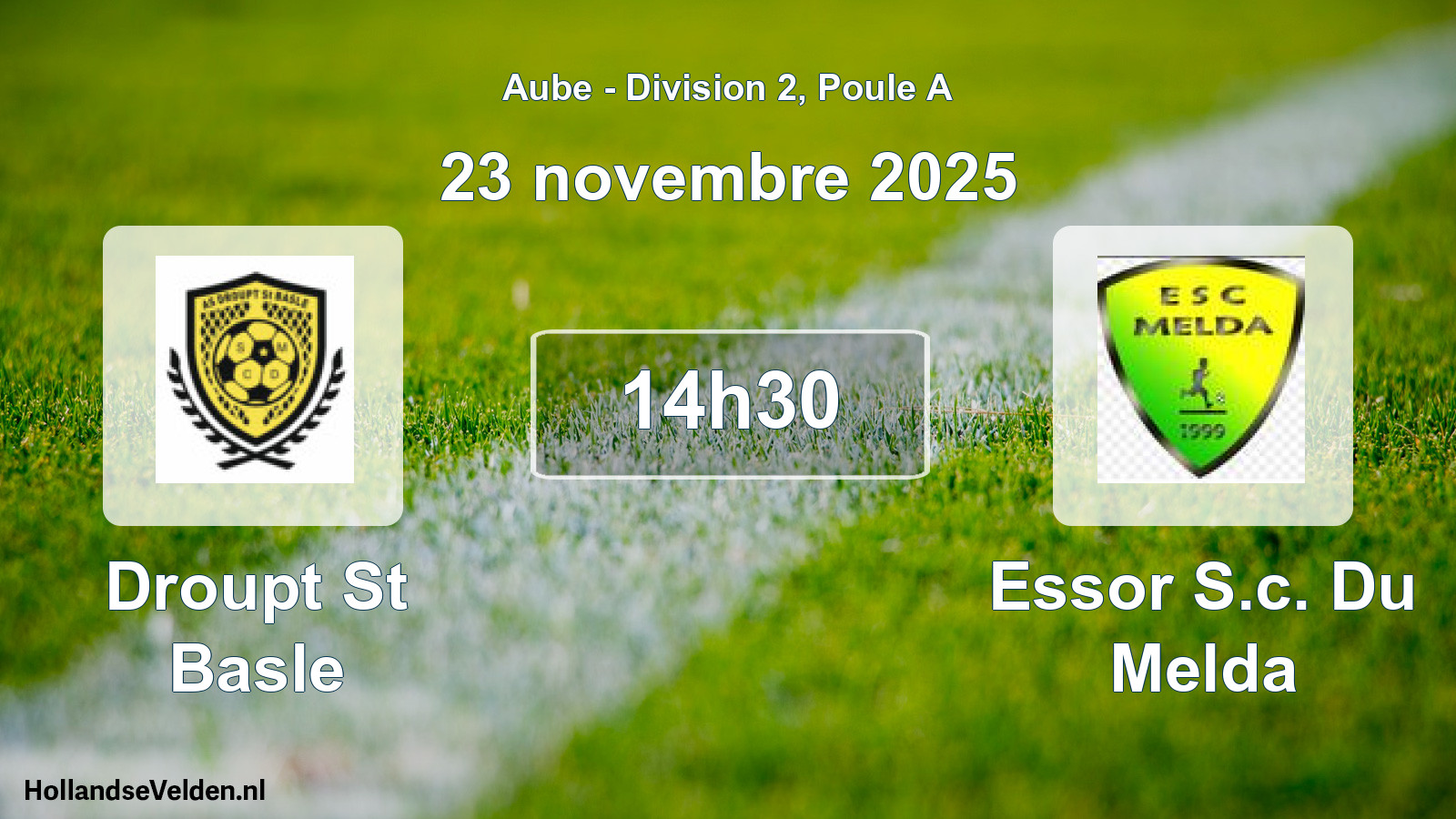 Scheduled Match: Droupt St Basle - Essor S.c. Du Melda (23 November 2025)
