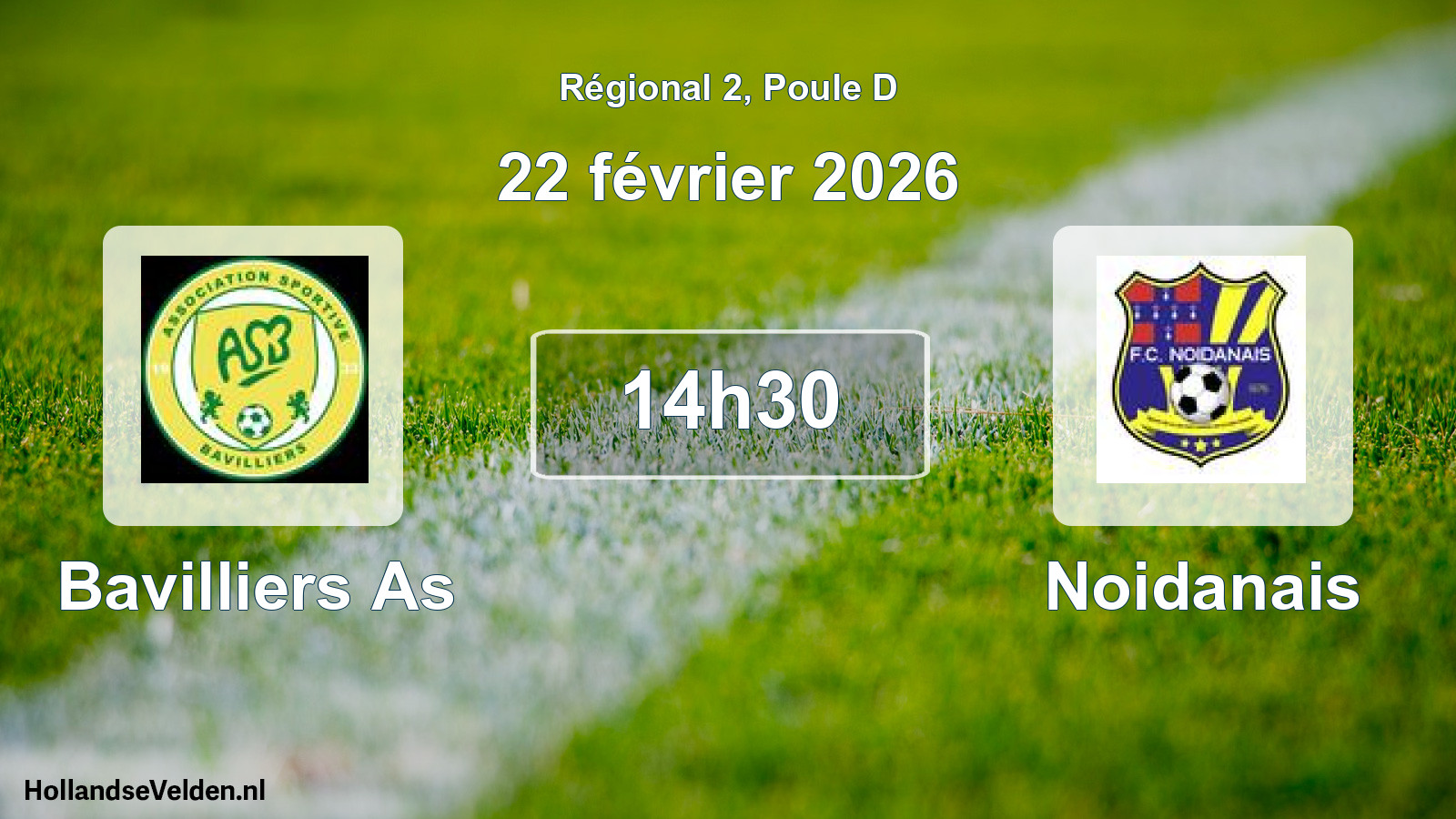 Geplande wedstrijd: Bavilliers As - Noidanais (22 février 2026)