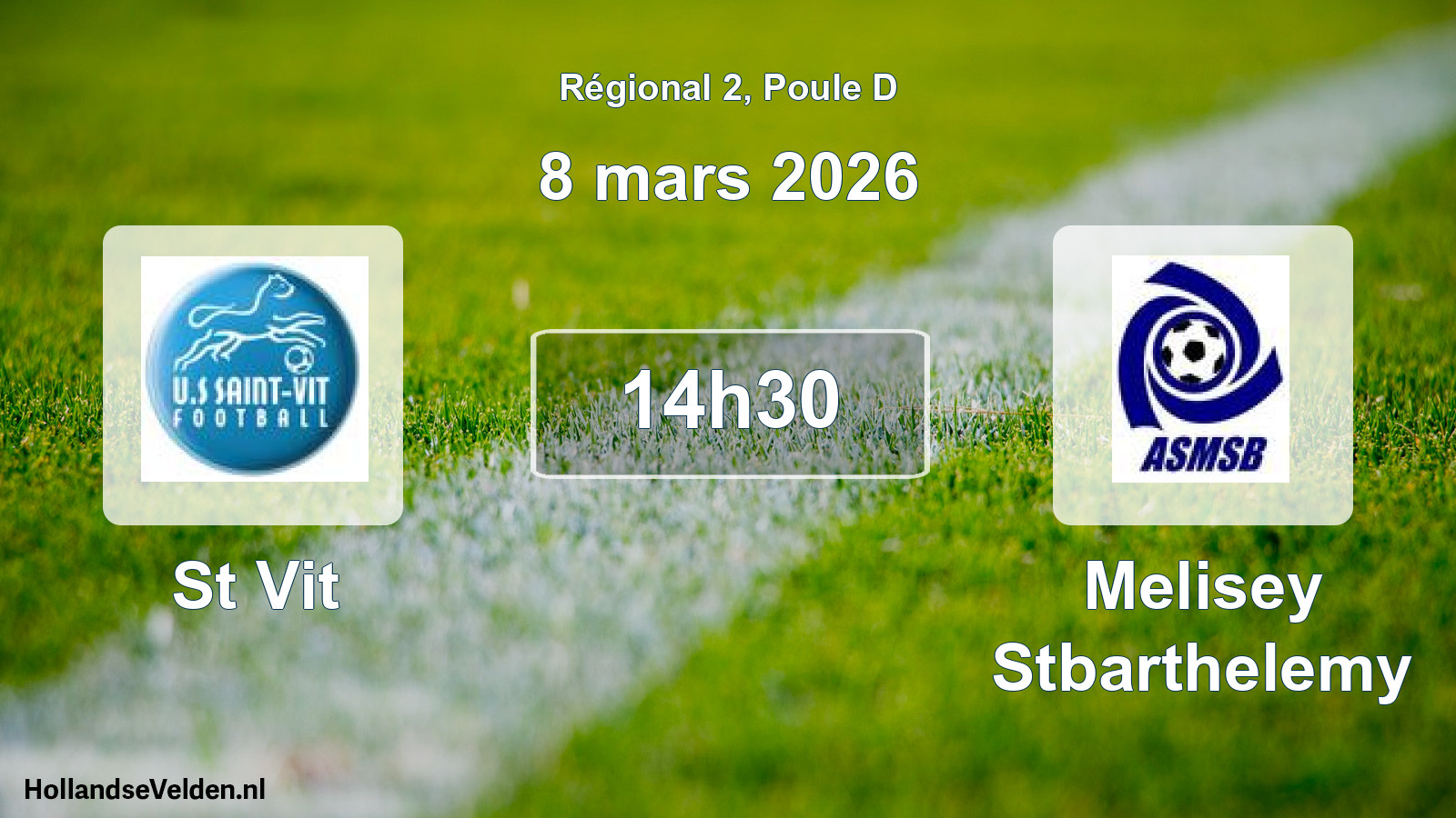 Scheduled Match: St Vit - Melisey Stbarthelemy (8 March 2026)