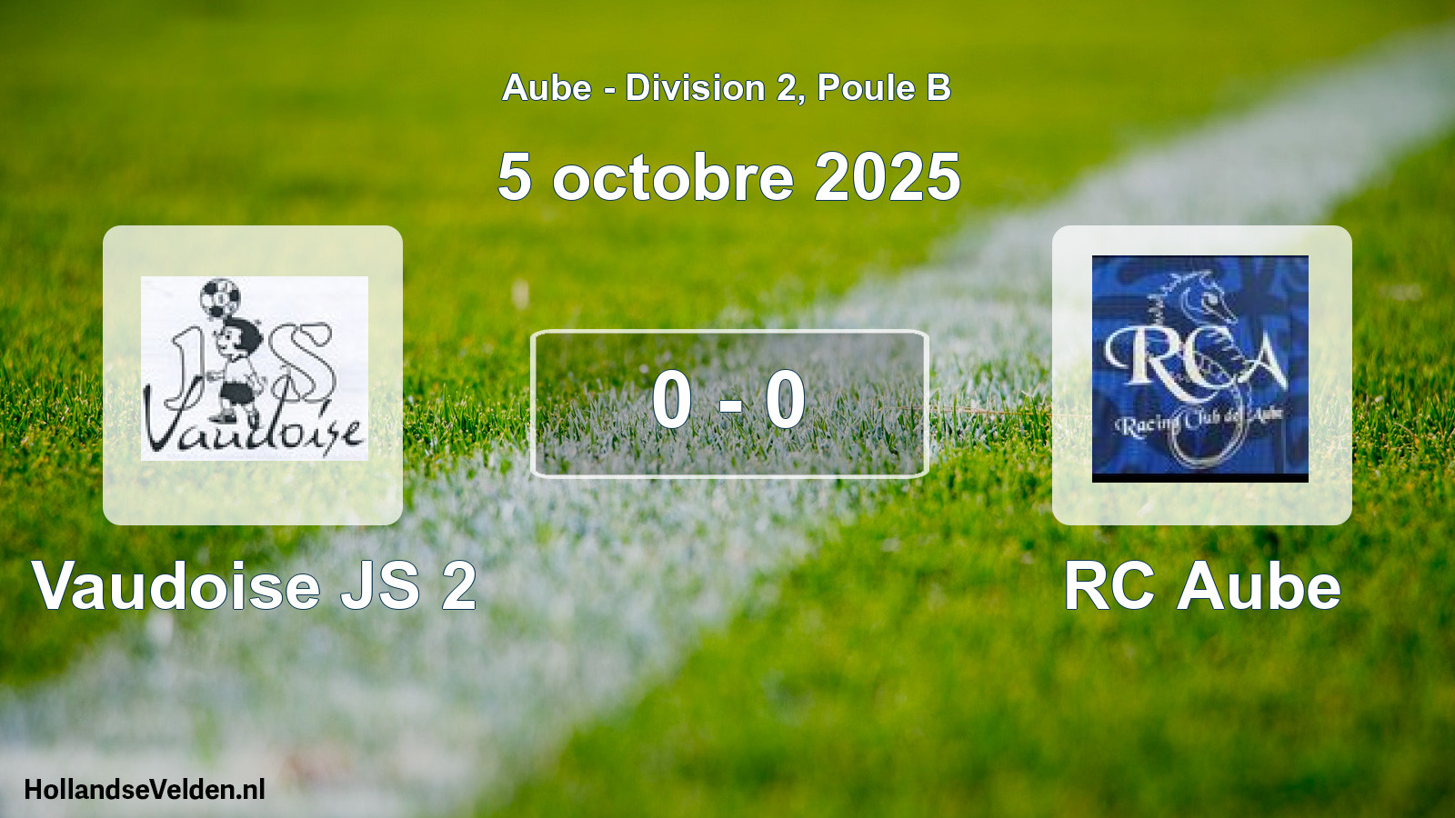 Match joué: Vaudoise JS 2 - RC Aube 0 - 0 (5 octobre 2025)