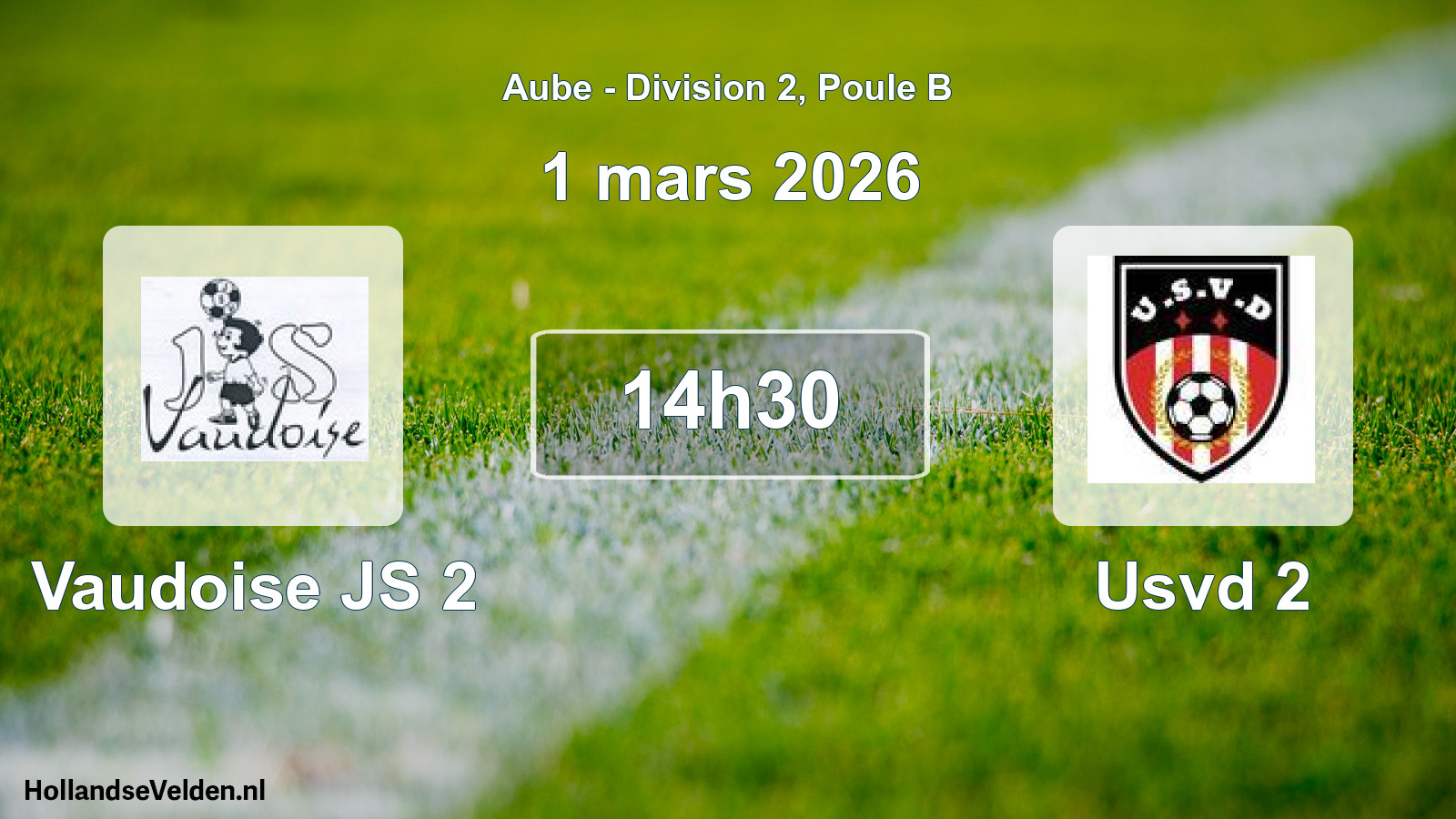 Geplande wedstrijd: Vaudoise JS 2 - Usvd 2 (1 maart 2026)