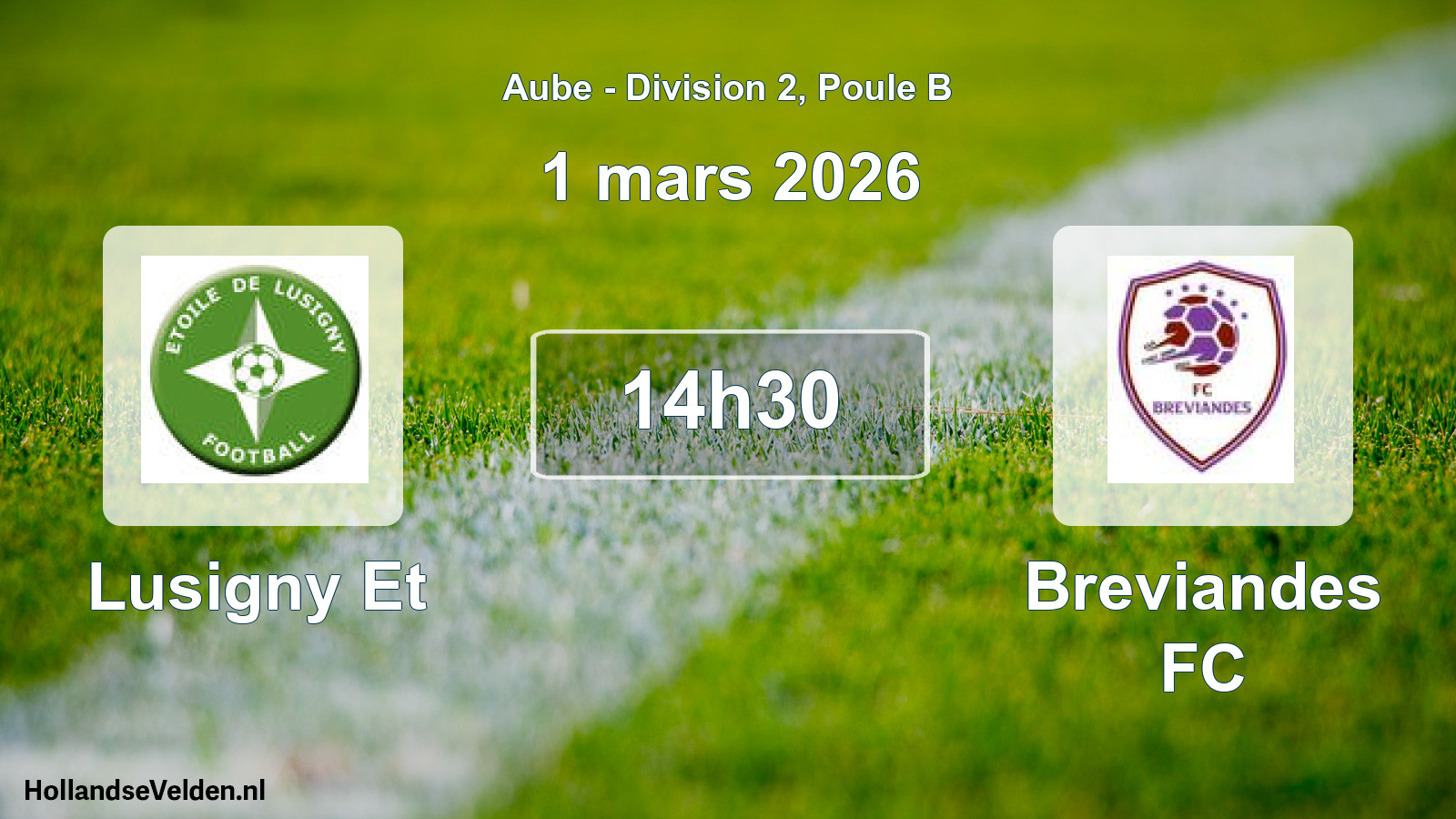 Scheduled Match: Lusigny Et - Breviandes FC (1 March 2026)