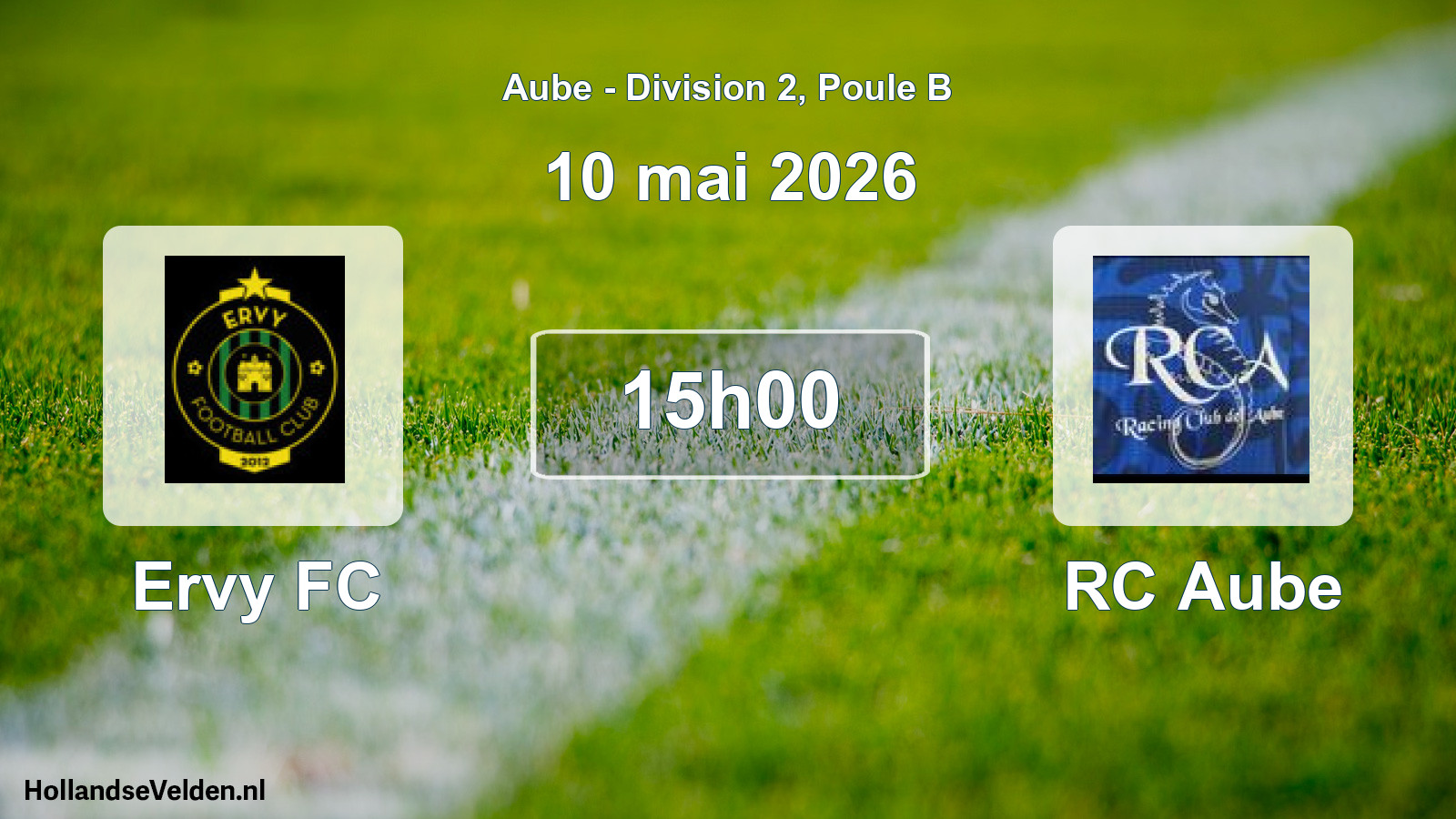 Scheduled Match: Ervy FC - RC Aube (10 May 2026)