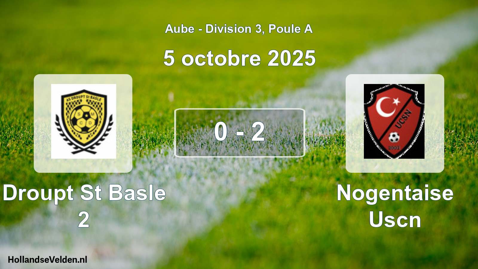 Total number of matches played: Droupt St Basle 2 - Nogentaise Uscn 0 - 2 (5 October 2025)