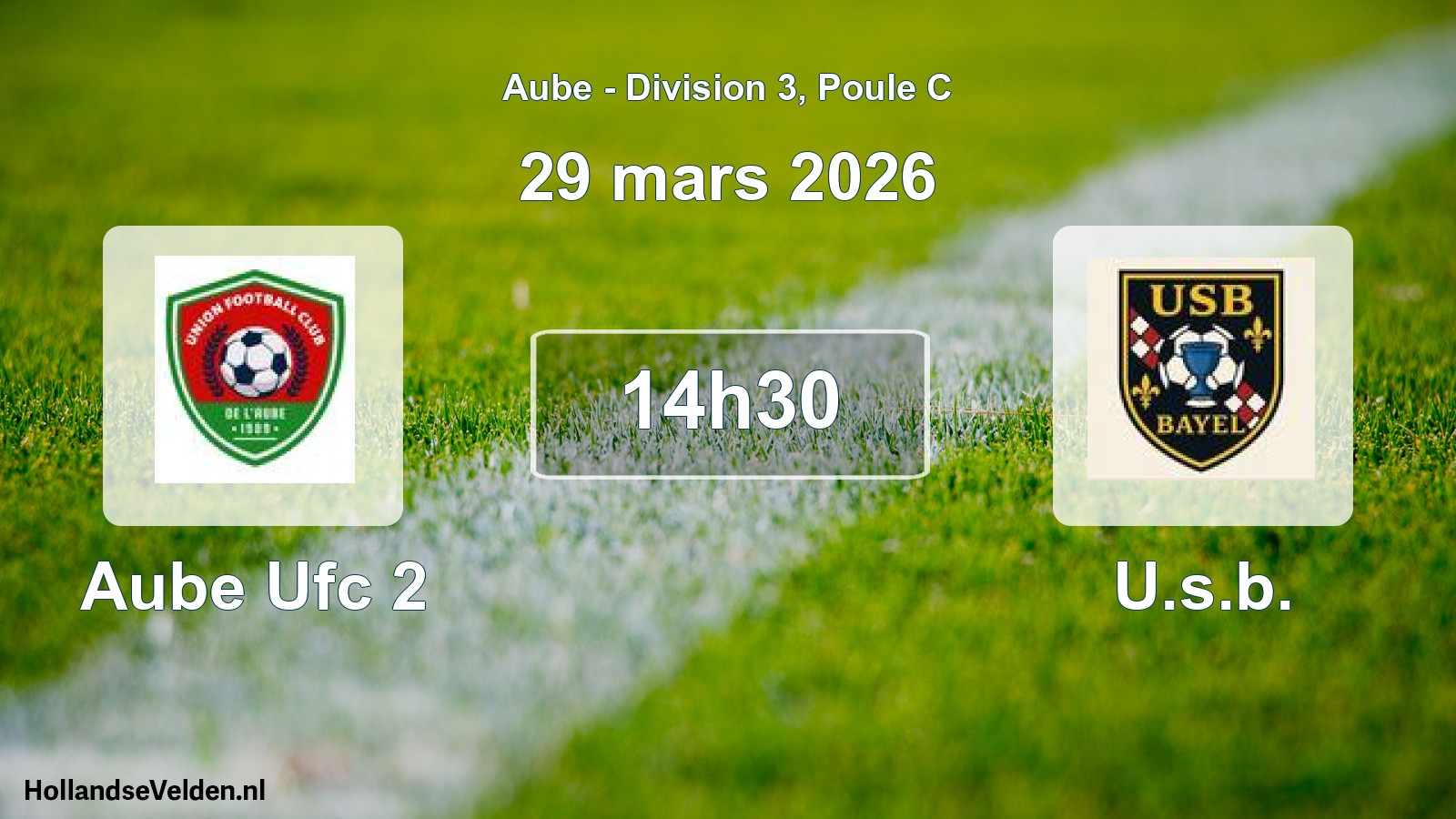 Scheduled Match: Aube Ufc 2 - U.s.b. (29 March 2026)