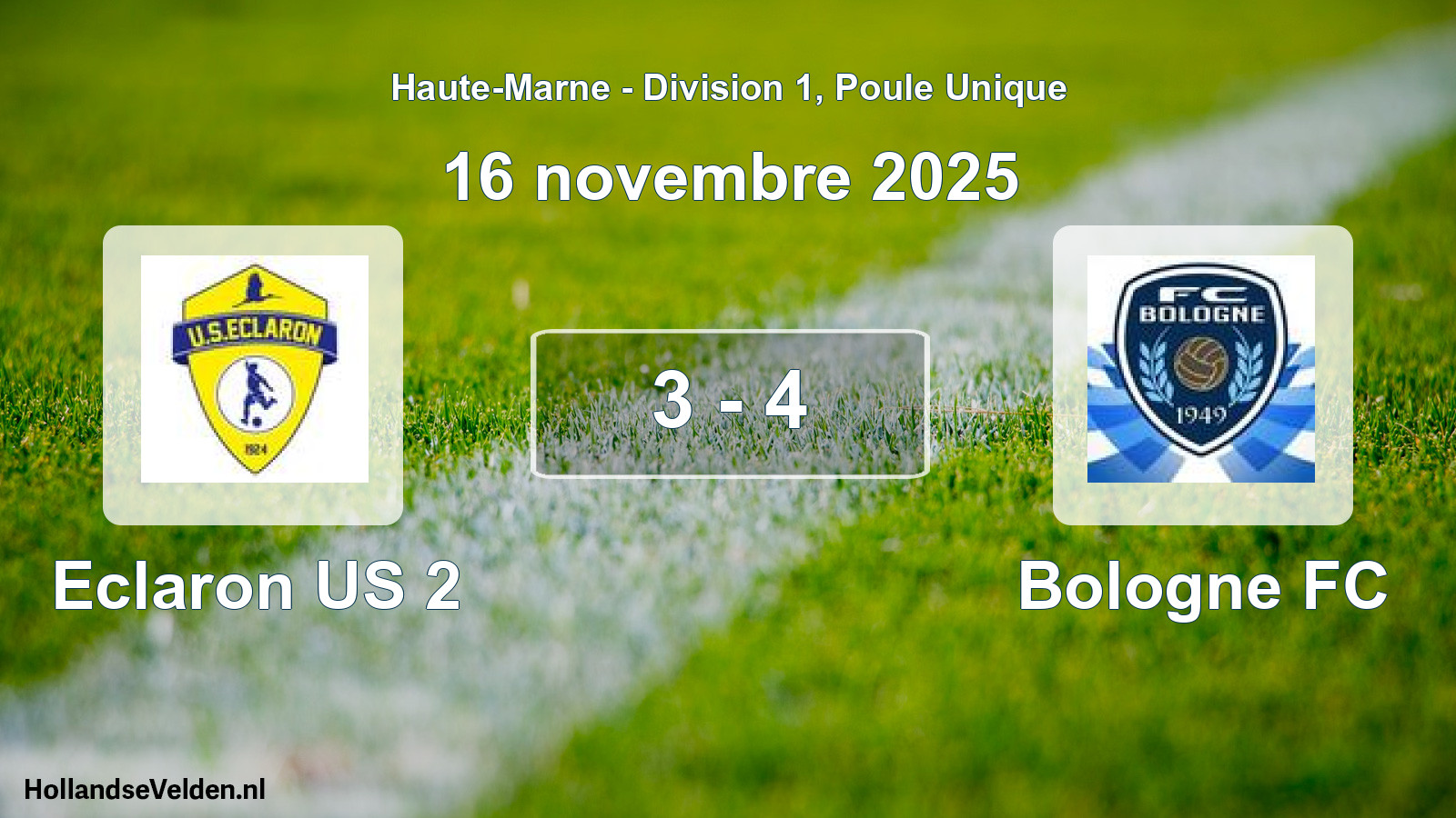 Total number of matches played: Eclaron US 2 - Bologne FC 3 - 4 (16 November 2025)