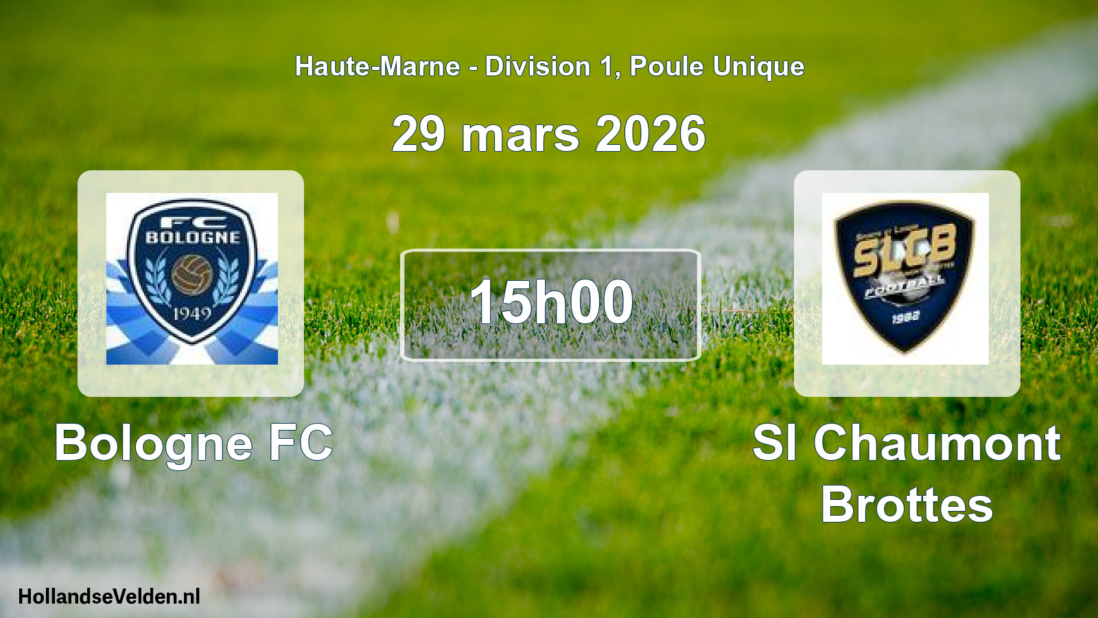 Scheduled Match: Bologne FC - Sl Chaumont Brottes (29 March 2026)