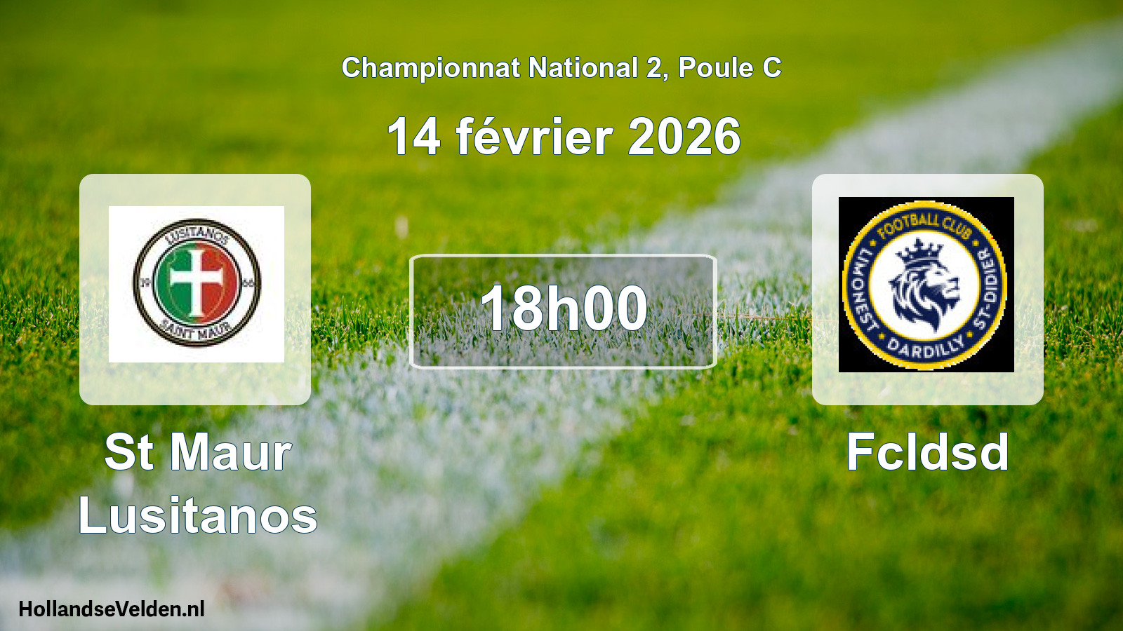 Geplande wedstrijd: St Maur Lusitanos - Fcldsd (14 février 2026)
