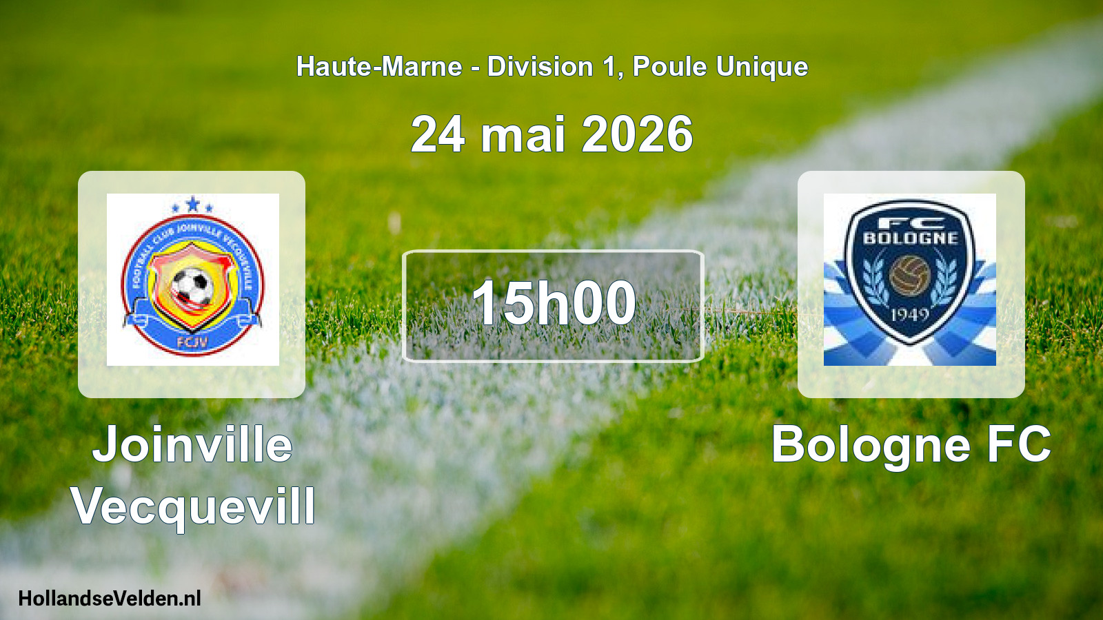 Scheduled Match: Joinville Vecquevill - Bologne FC (24 May 2026)