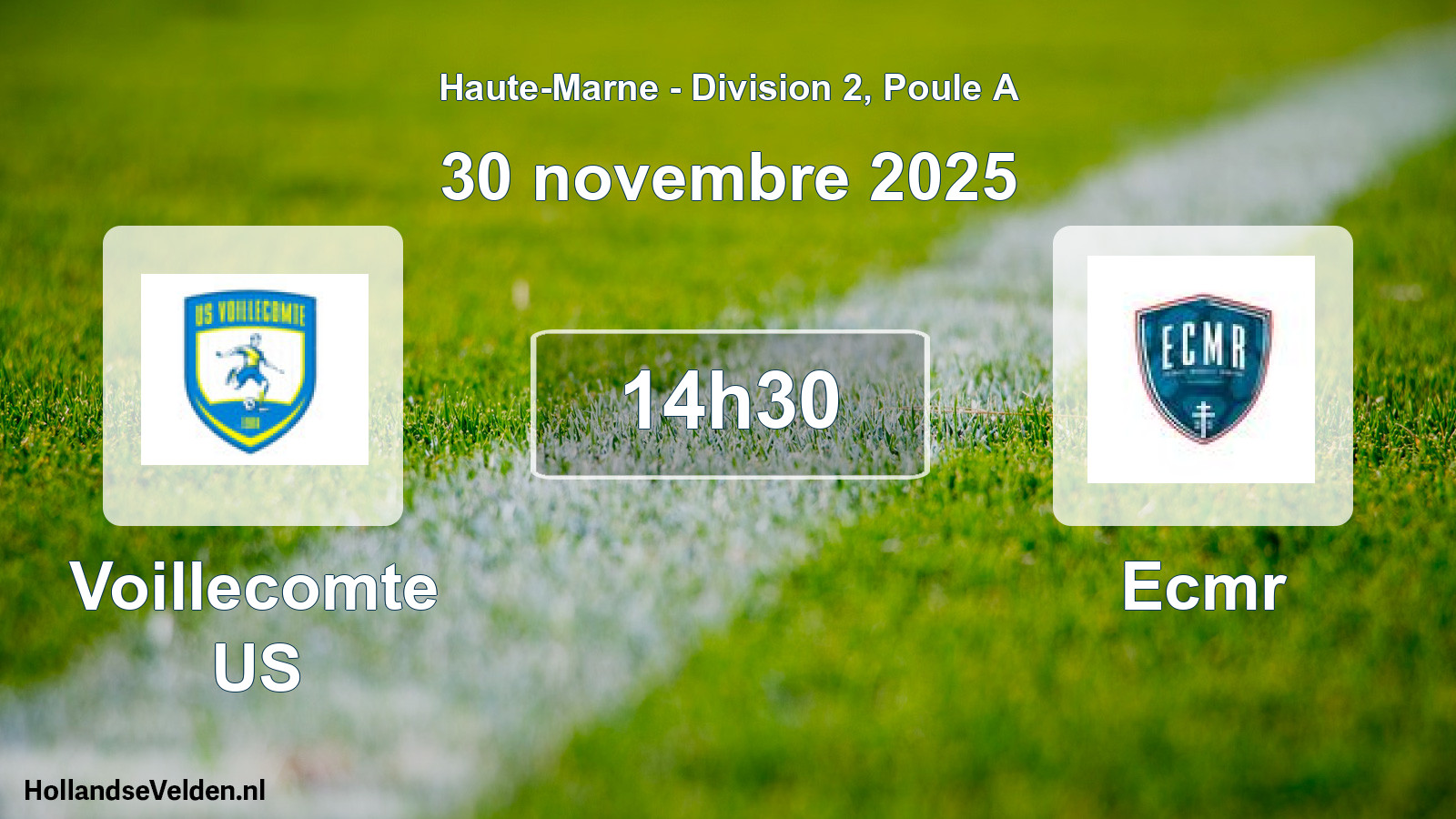 Scheduled Match: Voillecomte US - Ecmr (9 November 2025)
