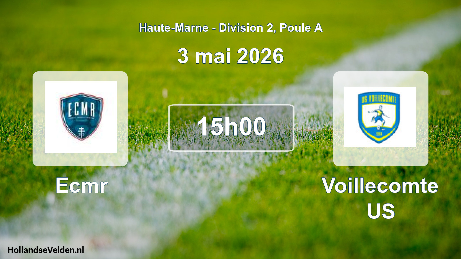 Match programmé: Ecmr - Voillecomte US (3 mai 2026)