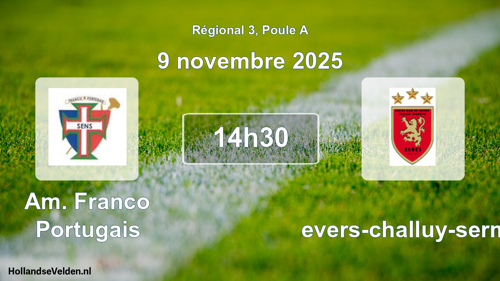 Scheduled Match: Am. Franco Portugais - Nevers-challuy-sermo (9 November 2025)