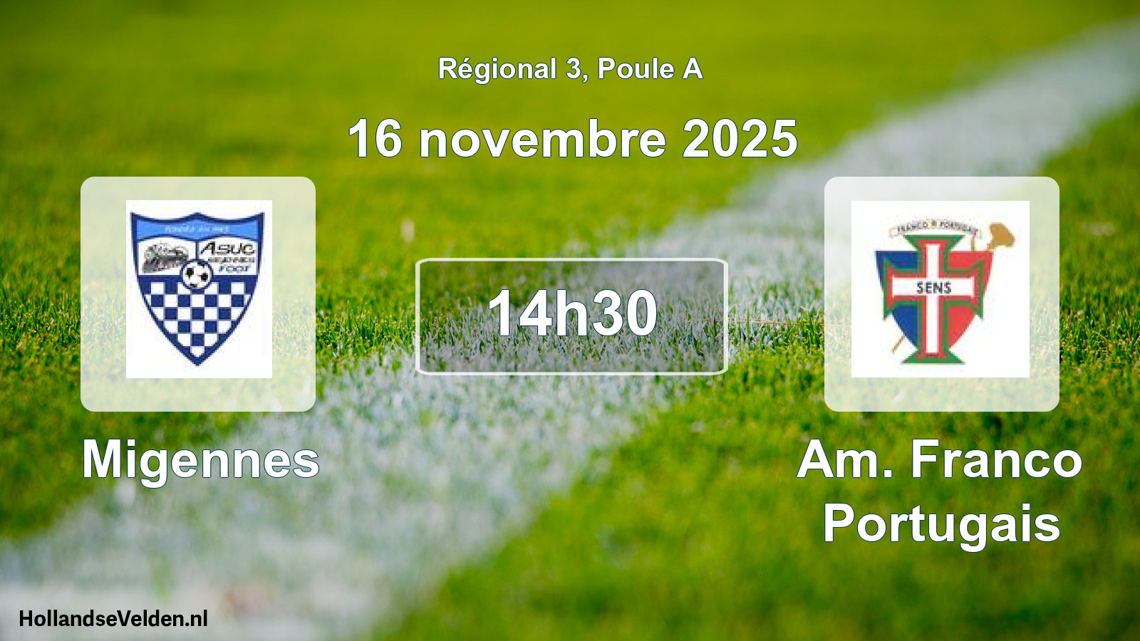 Scheduled Match: Migennes - Am. Franco Portugais (16 November 2025)