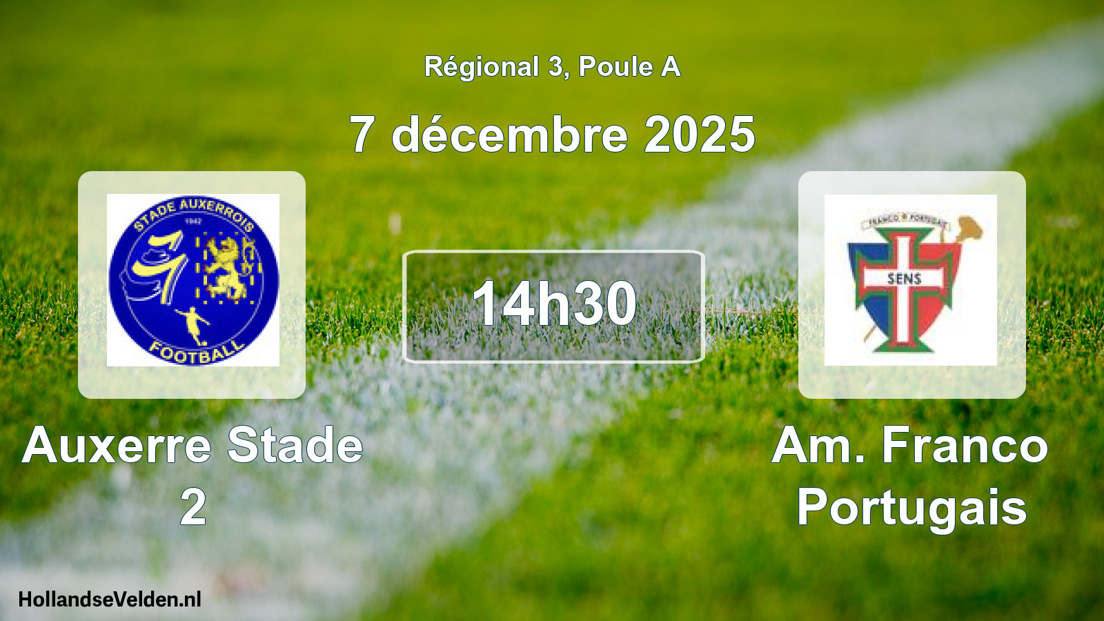 Scheduled Match: Auxerre Stade 2 - Am. Franco Portugais (7 December 2025)