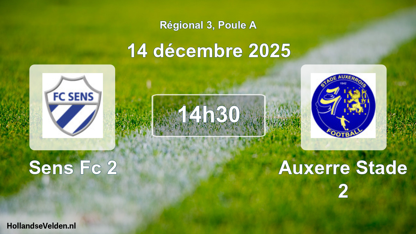 Scheduled Match: Sens Fc 2 - Auxerre Stade 2 (14 December 2025)