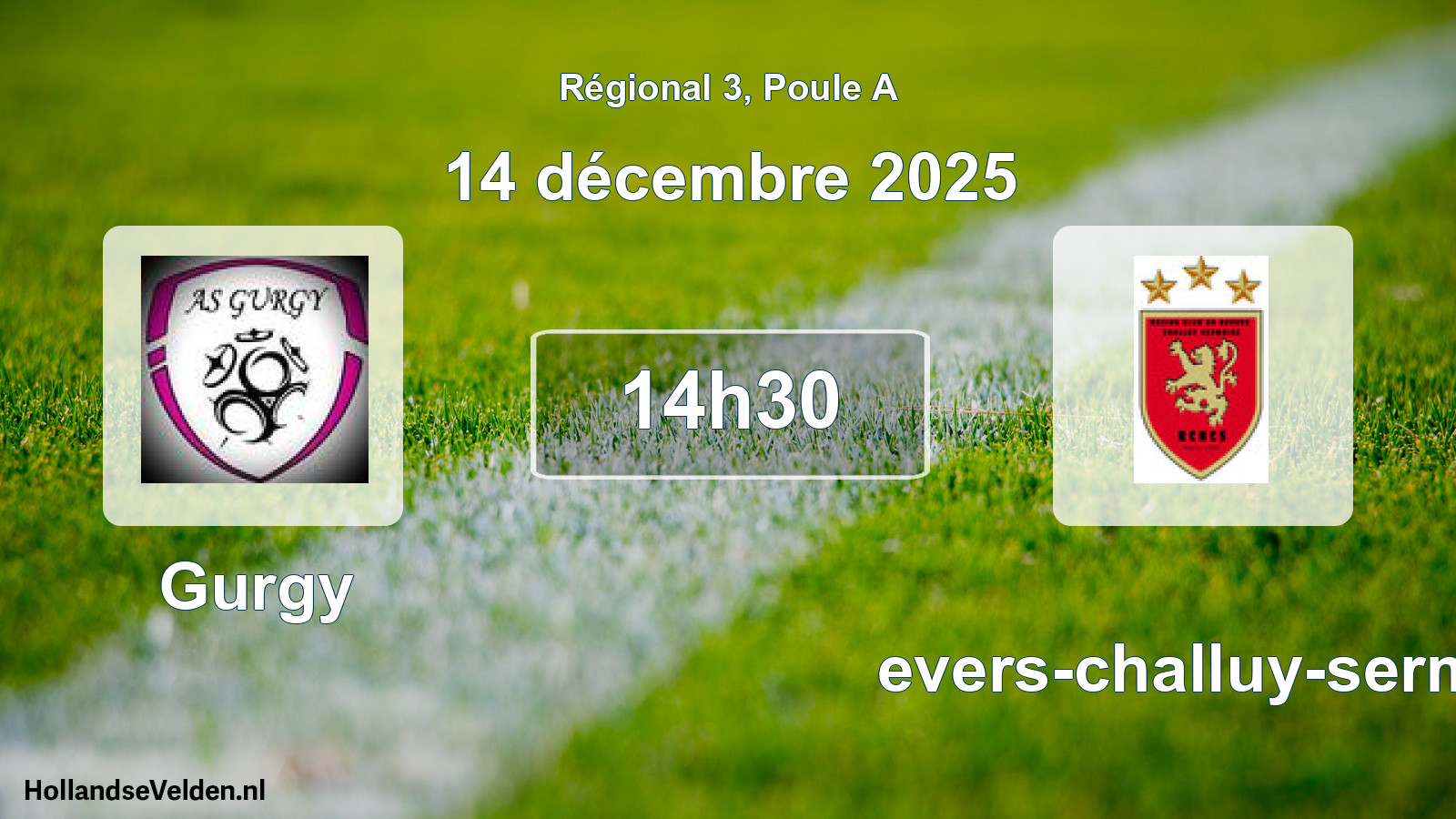 Scheduled Match: Gurgy - Nevers-challuy-sermo (14 December 2025)