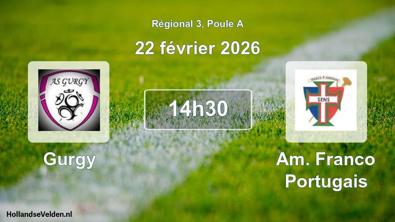 Scheduled Match: Gurgy - Am. Franco Portugais (22 February 2026)