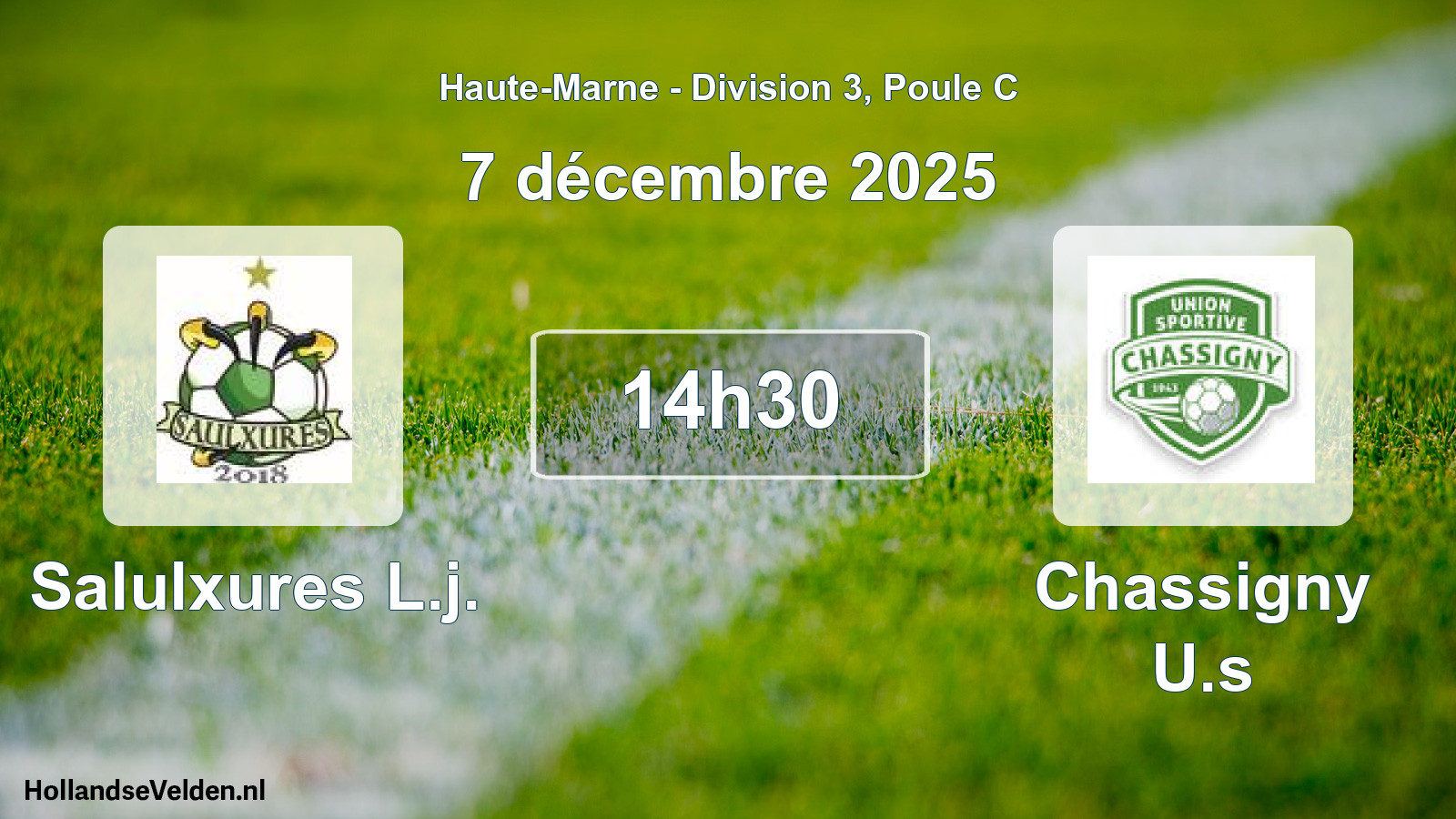 Match programmé: Salulxures L.j. - Chassigny U.s (7 décembre 2025)