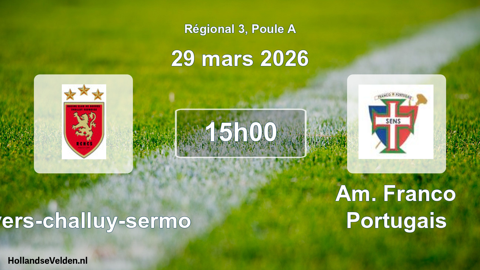 Scheduled Match: Nevers-challuy-sermo - Am. Franco Portugais (29 March 2026)