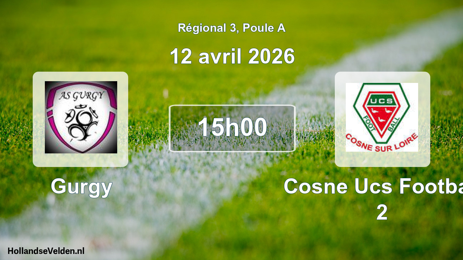 Scheduled Match: Gurgy - Cosne Ucs Football 2 (12 April 2026)