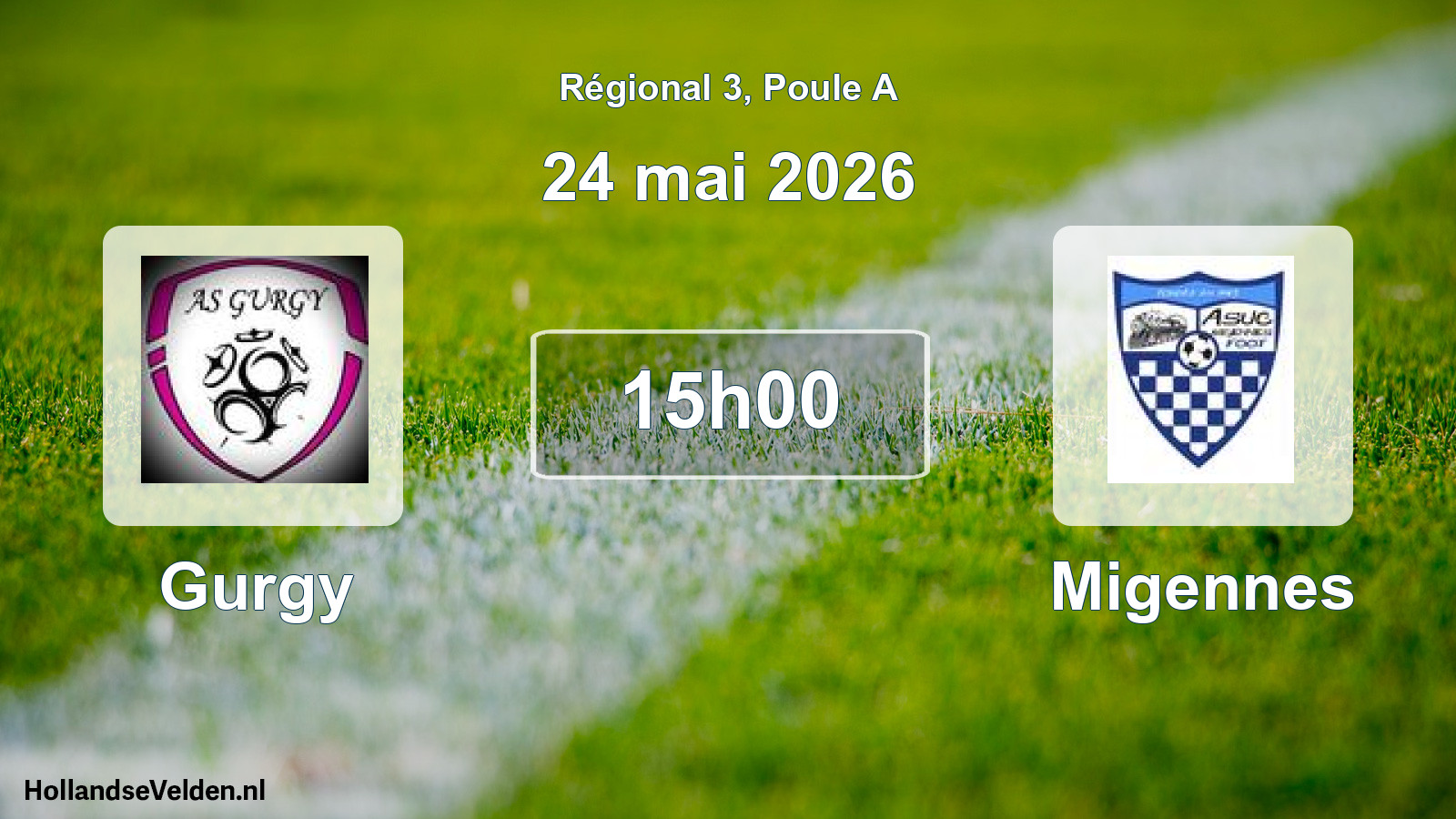 Scheduled Match: Gurgy - Migennes (24 May 2026)
