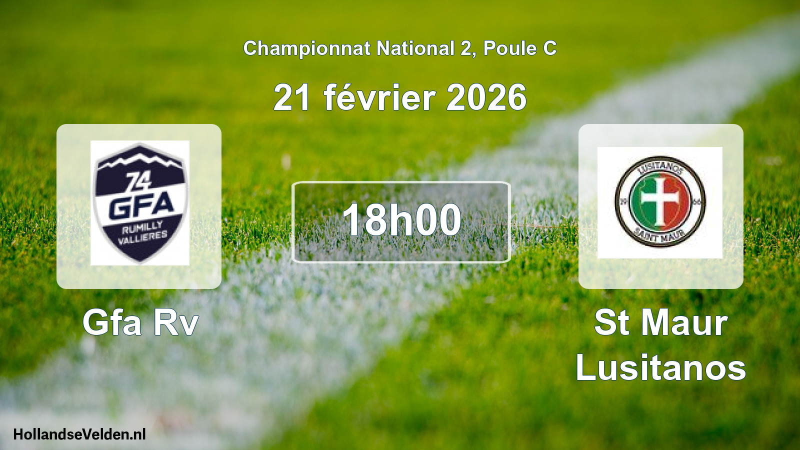 Scheduled Match: Gfa Rv - St Maur Lusitanos (21 February 2026)