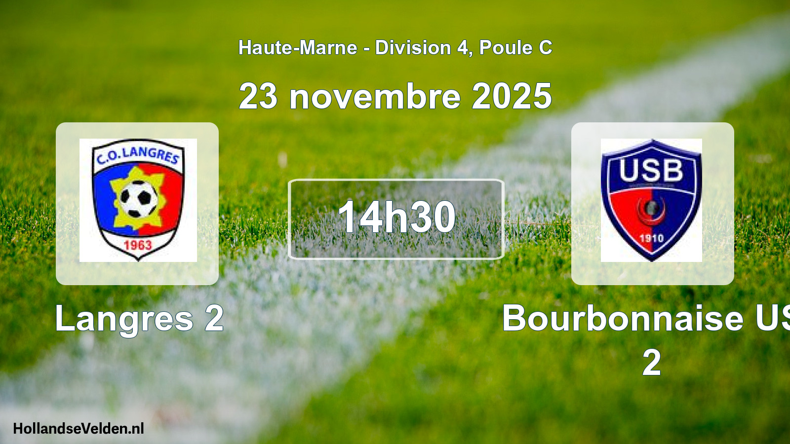 Match programmé: Langres 2 - Bourbonnaise US 2 (23 novembre 2025)