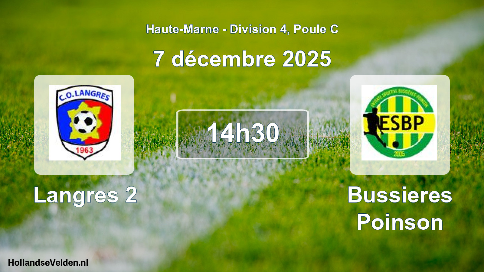 Scheduled Match: Langres 2 - Bussieres Poinson (7 December 2025)