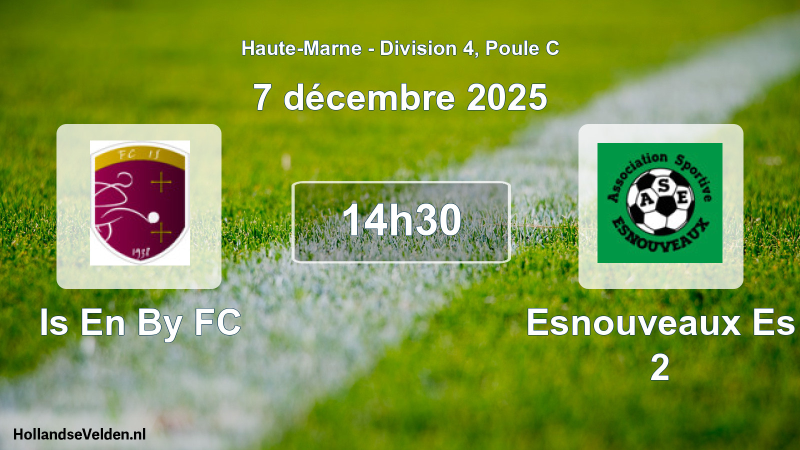 Match programmé: Is En By FC - Esnouveaux Es 2 (7 décembre 2025)