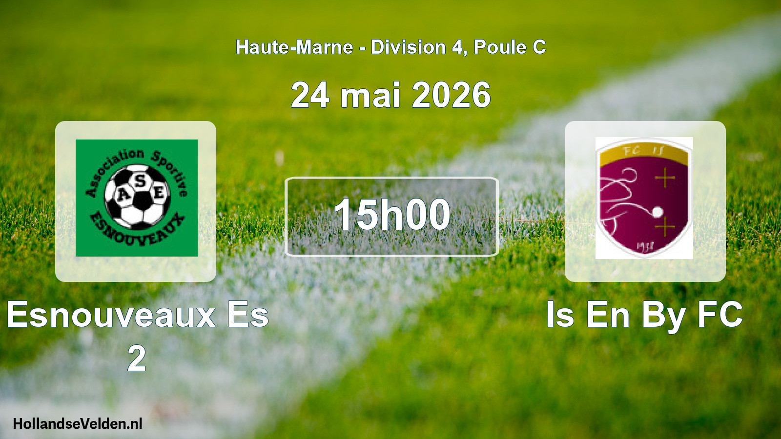 Match programmé: Esnouveaux Es 2 - Is En By FC (24 mai 2026)