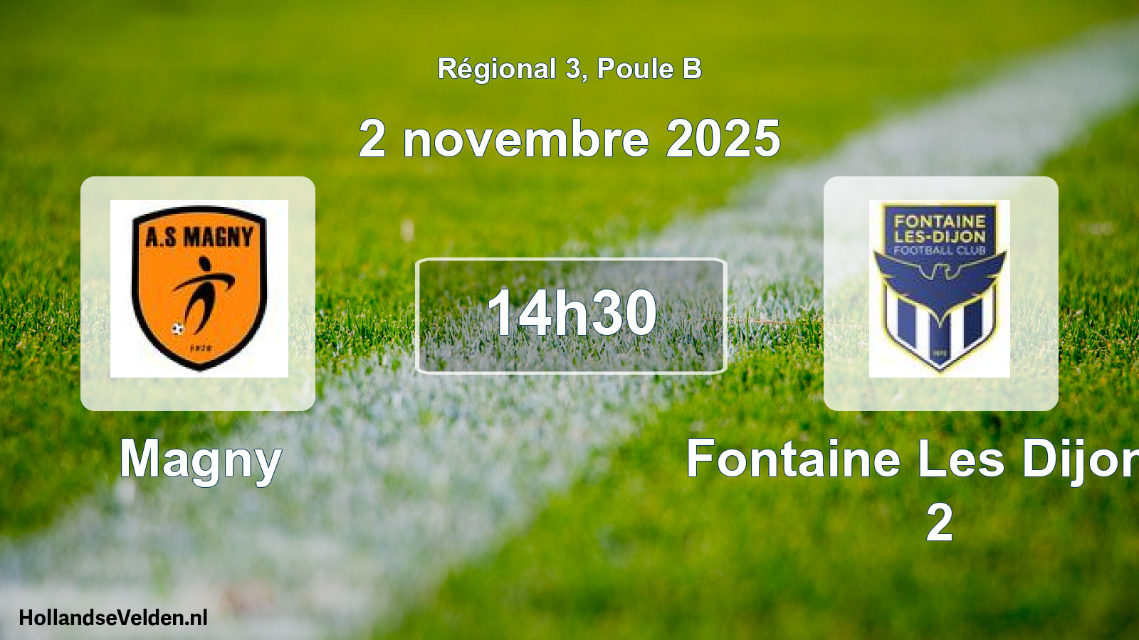Scheduled Match: Magny - Fontaine Les Dijon F 2 (2 November 2025)