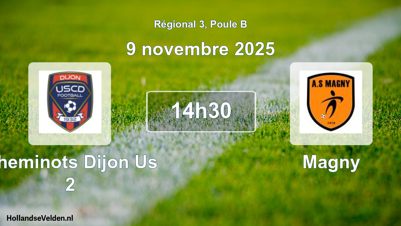 Geplande wedstrijd: Cheminots Dijon Us 2 - Magny (8 novembre 2025)