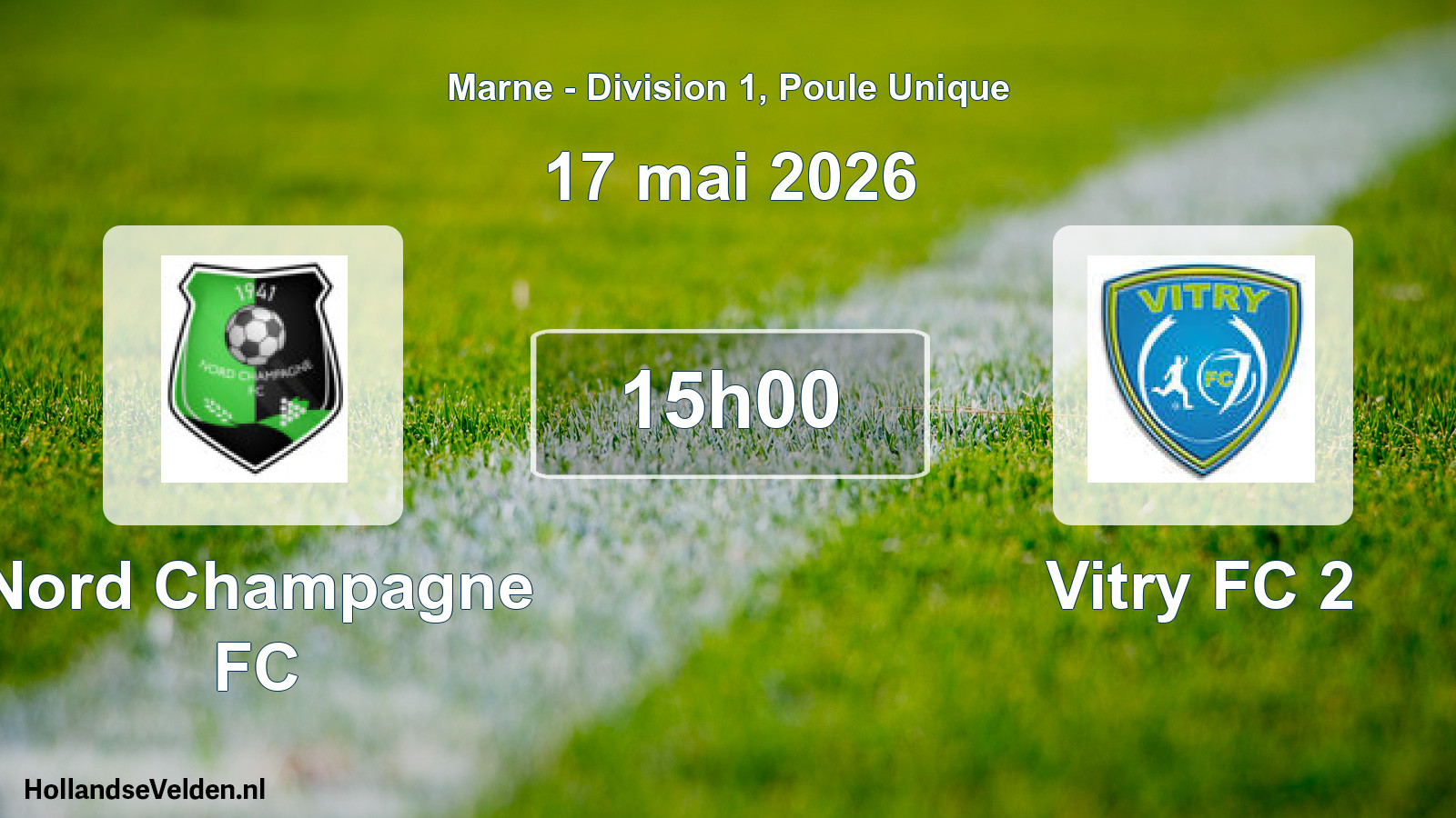 Scheduled Match: Nord Champagne FC - Vitry FC 2 (17 May 2026)