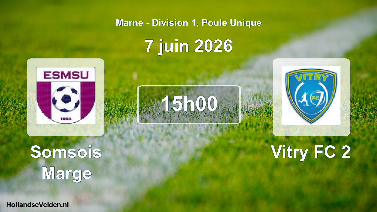 Scheduled Match: Somsois Marge - Vitry FC 2 (7 June 2026)