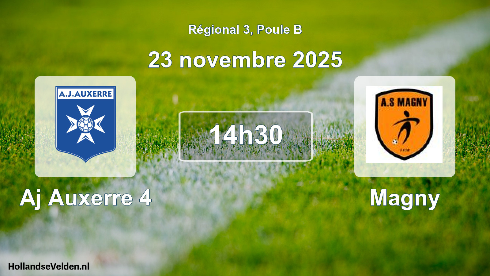 Geplande wedstrijd: Aj Auxerre 4 - Magny (23 novembre 2025)