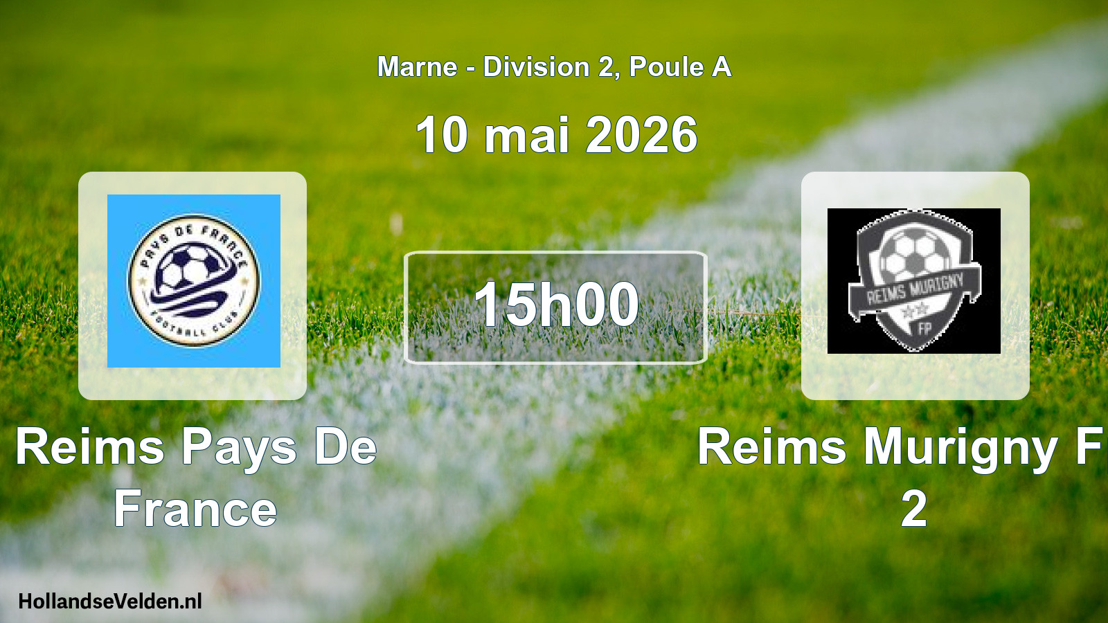 Scheduled Match: Reims Pays De France - Reims Murigny Fp 2 (10 May 2026)