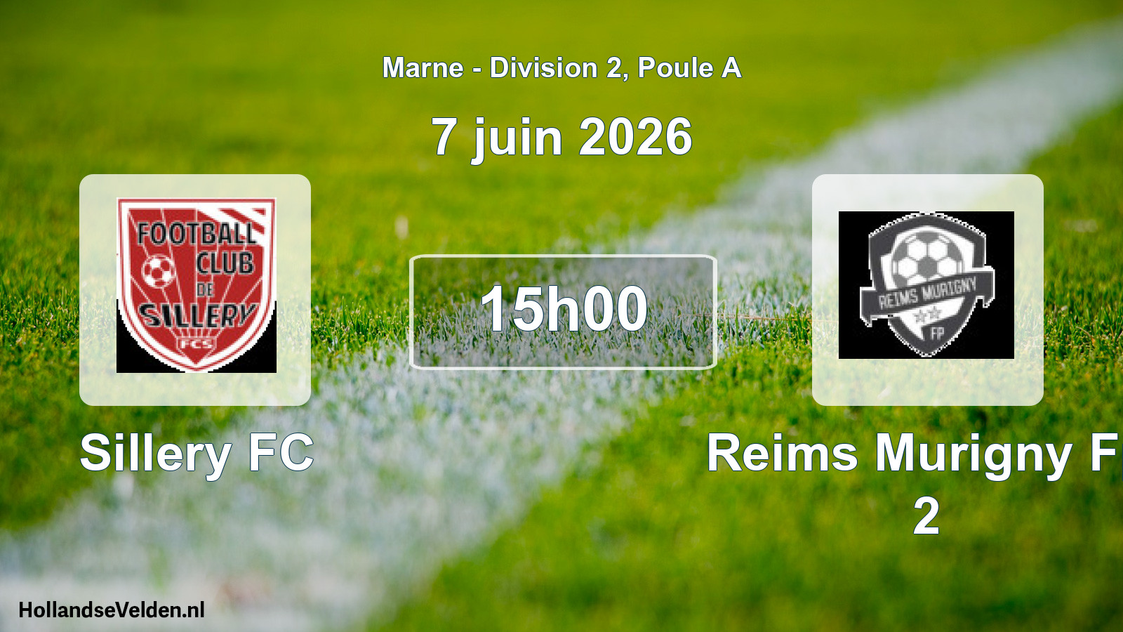 Match programmé: Sillery FC - Reims Murigny Fp 2 (7 juin 2026)