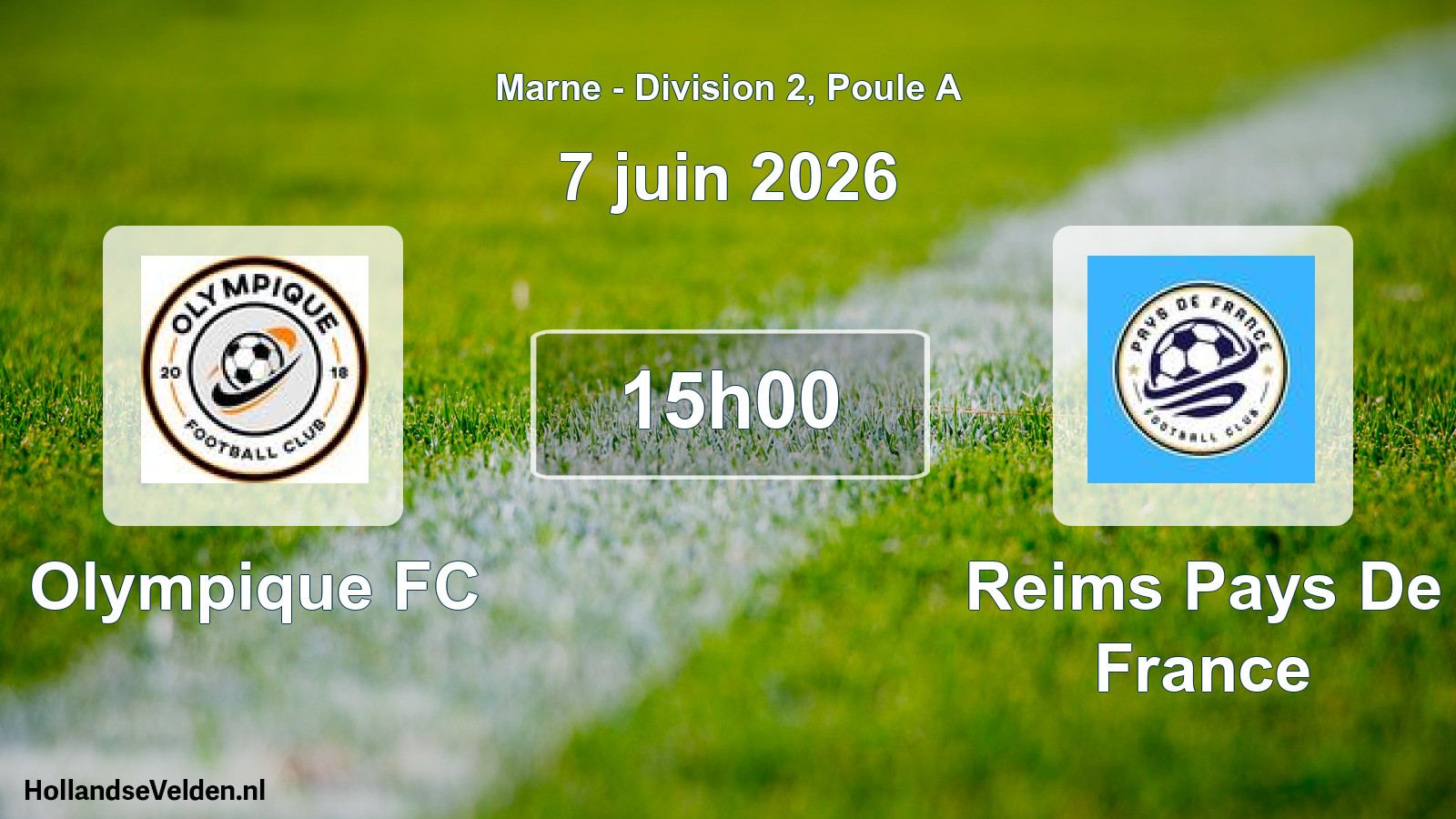Geplande wedstrijd: Olympique FC - Reims Pays De France (7 juni 2026)