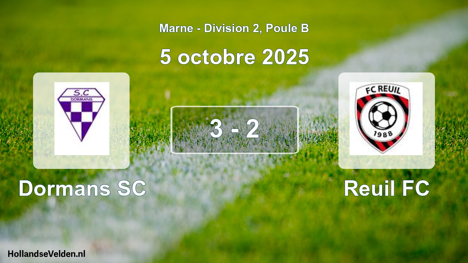 Match joué: Dormans SC - Reuil FC 3 - 2 (5 octobre 2025)