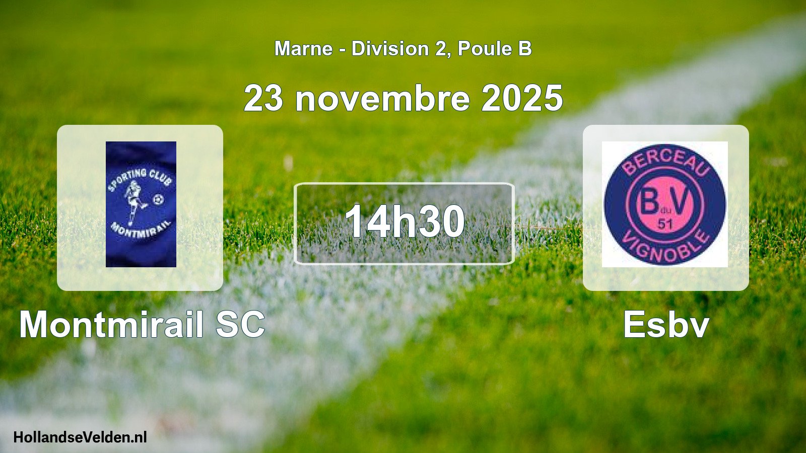 Gespeelde wedstrijd: Montmirail SC - Esbv 0 - 0 (5 oktober 2025)