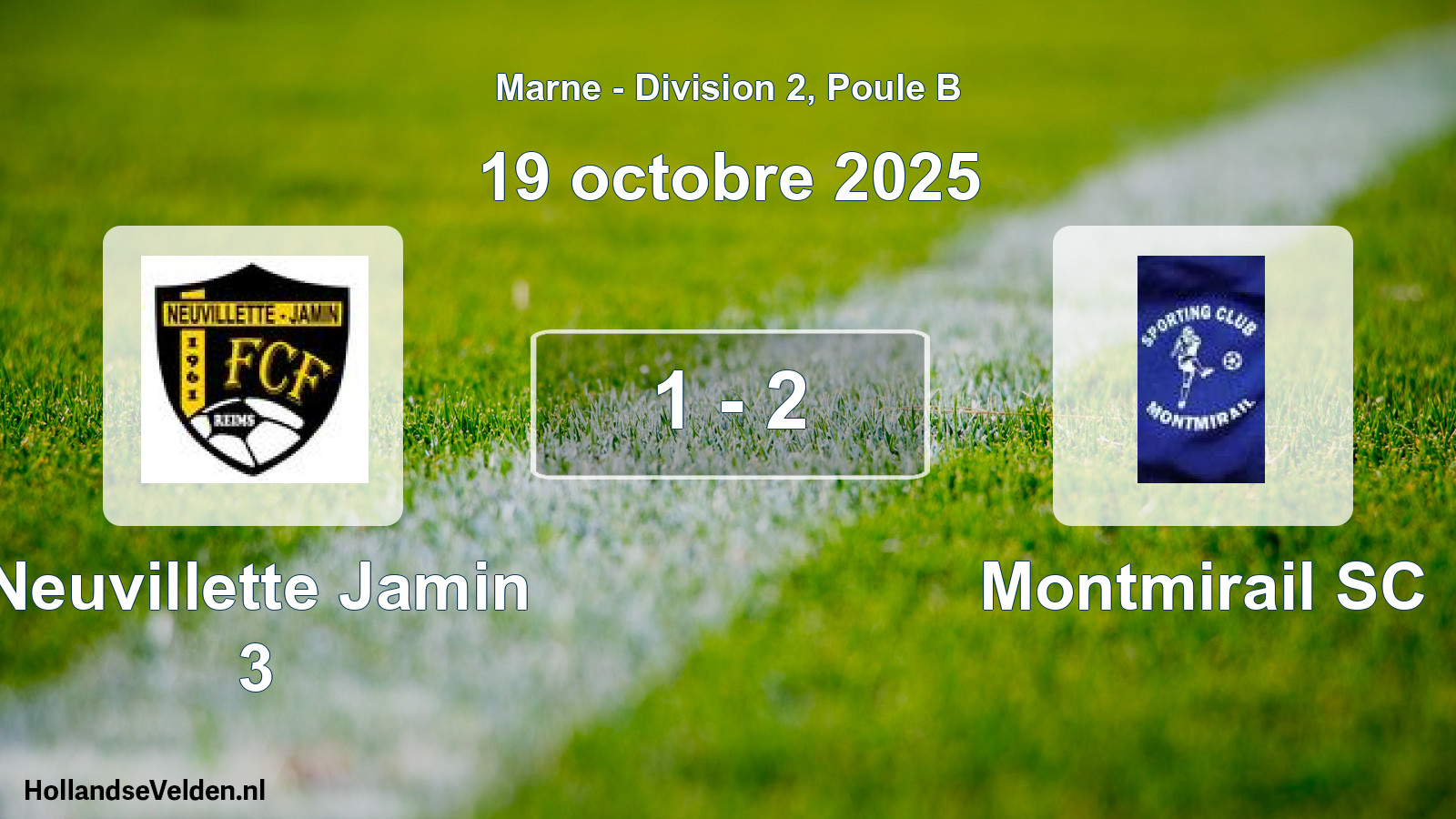 Gespeelde wedstrijd: Neuvillette Jamin 3 - Montmirail SC 1 - 2 (19 oktober 2025)