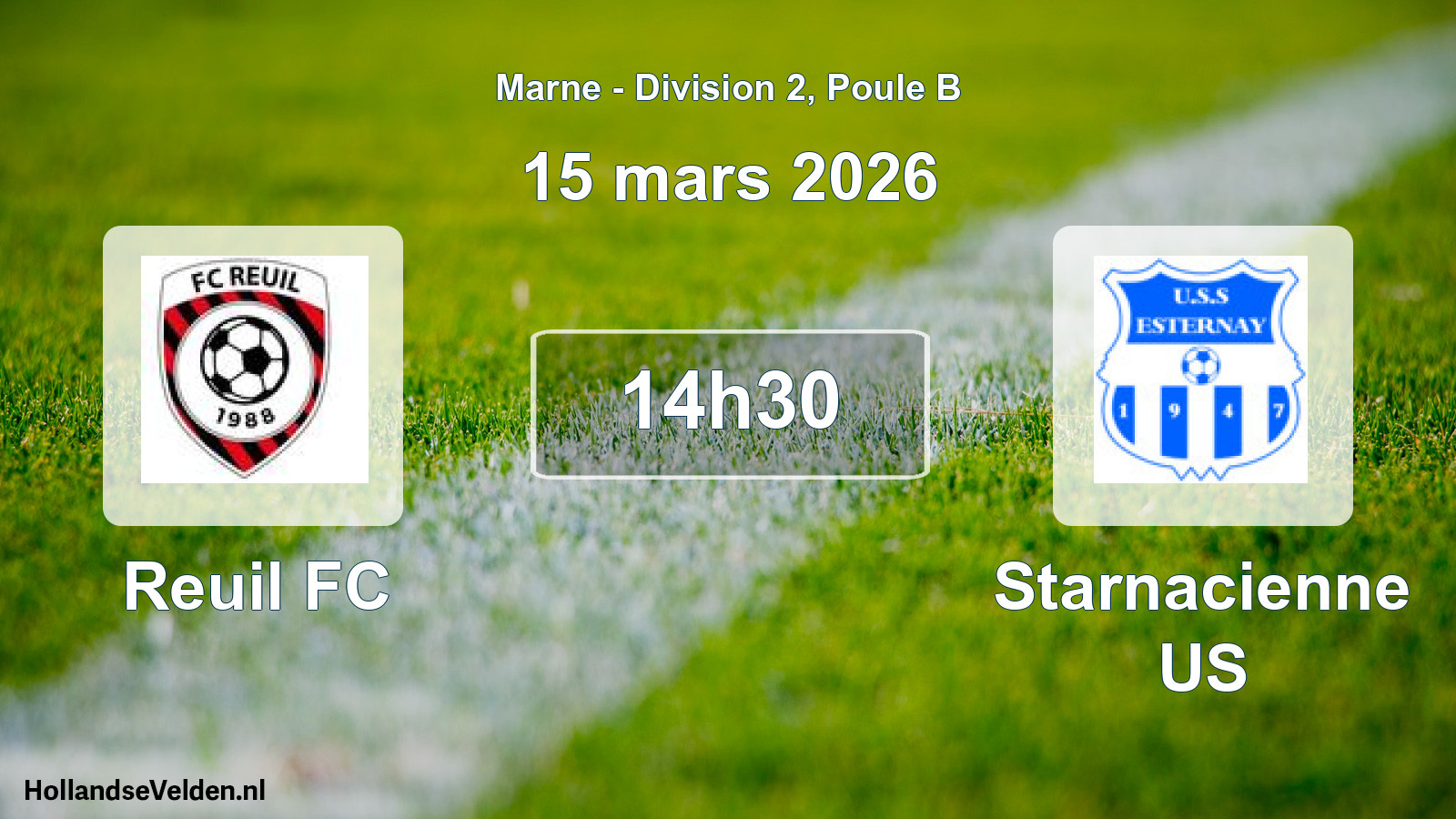Geplande wedstrijd: Reuil FC - Starnacienne US (15 maart 2026)