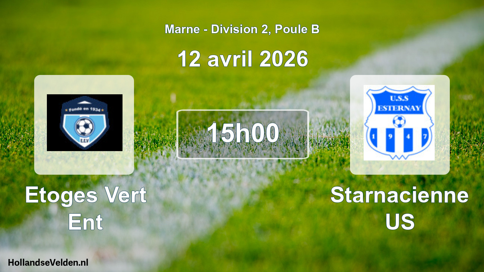 Match programmé: Etoges Vert Ent - Starnacienne US (12 avril 2026)