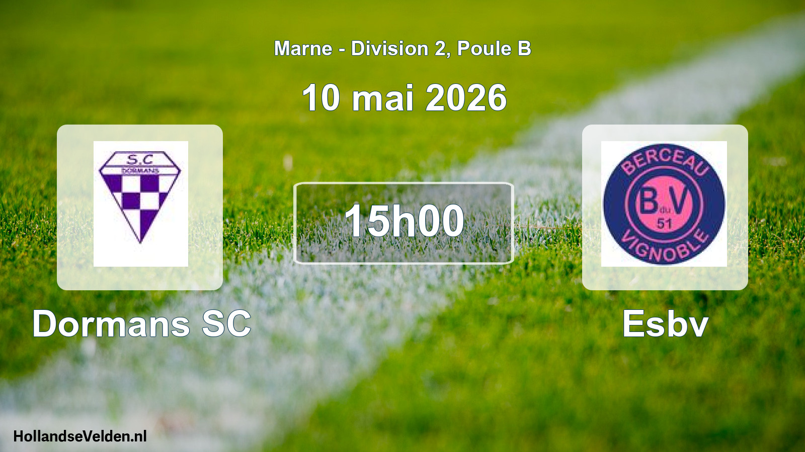 Scheduled Match: Dormans SC - Esbv (10 May 2026)